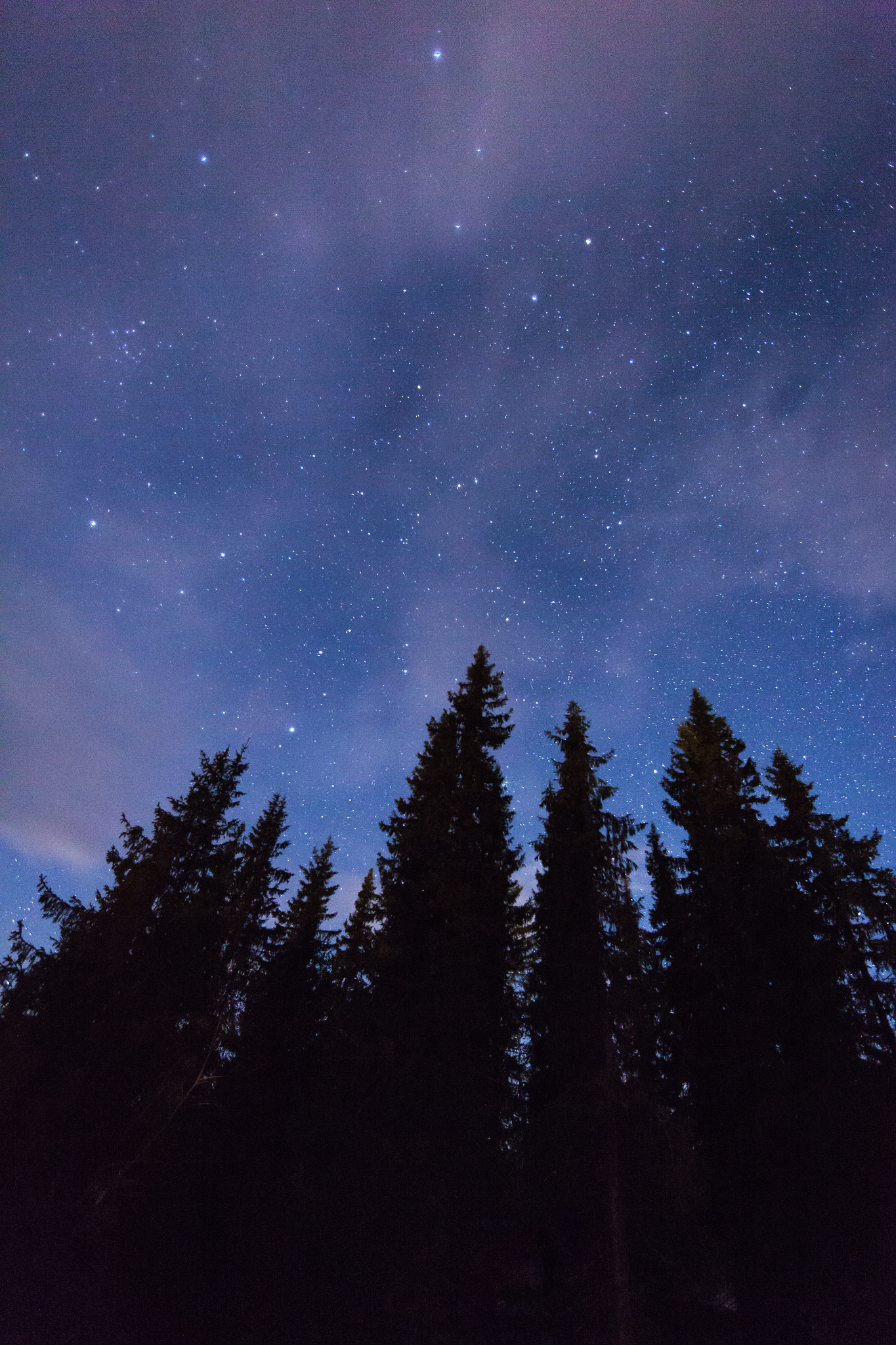 Canon EOS 5D Mark II + Canon EF 14mm F2.8L II USM sample photo. Stars and clouds photography