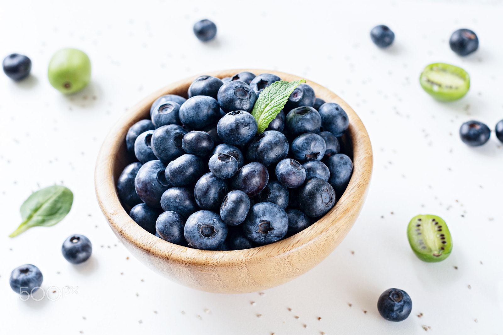 Nikon D7100 + Nikon AF-S Nikkor 50mm F1.4G sample photo. Blueberries in bowl white photography