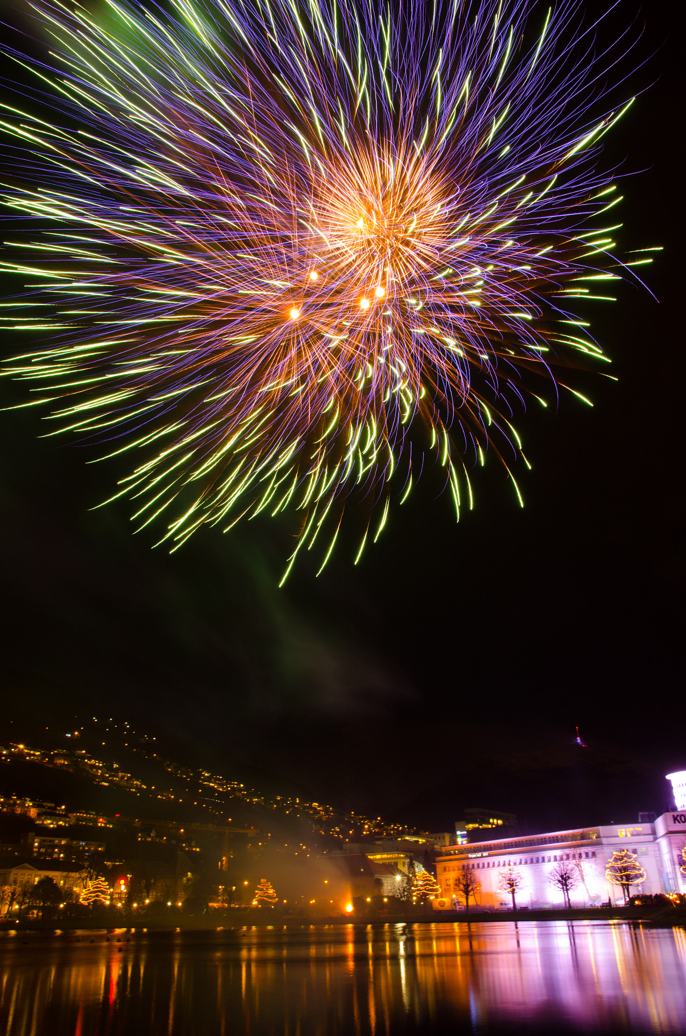 Nikon D7000 sample photo. Fireworks during lysfesten photography