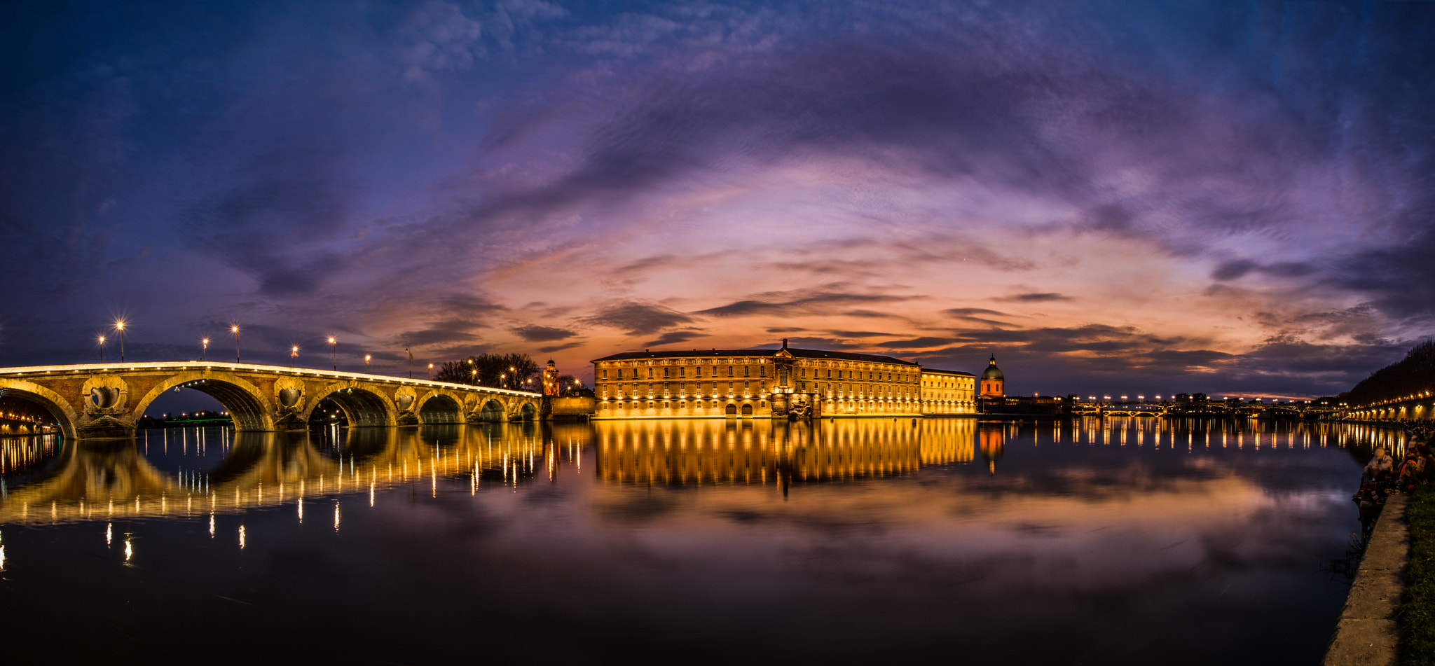 Nikon D7100 + Sigma 10-20mm F3.5 EX DC HSM sample photo. Sunset over toulouse photography