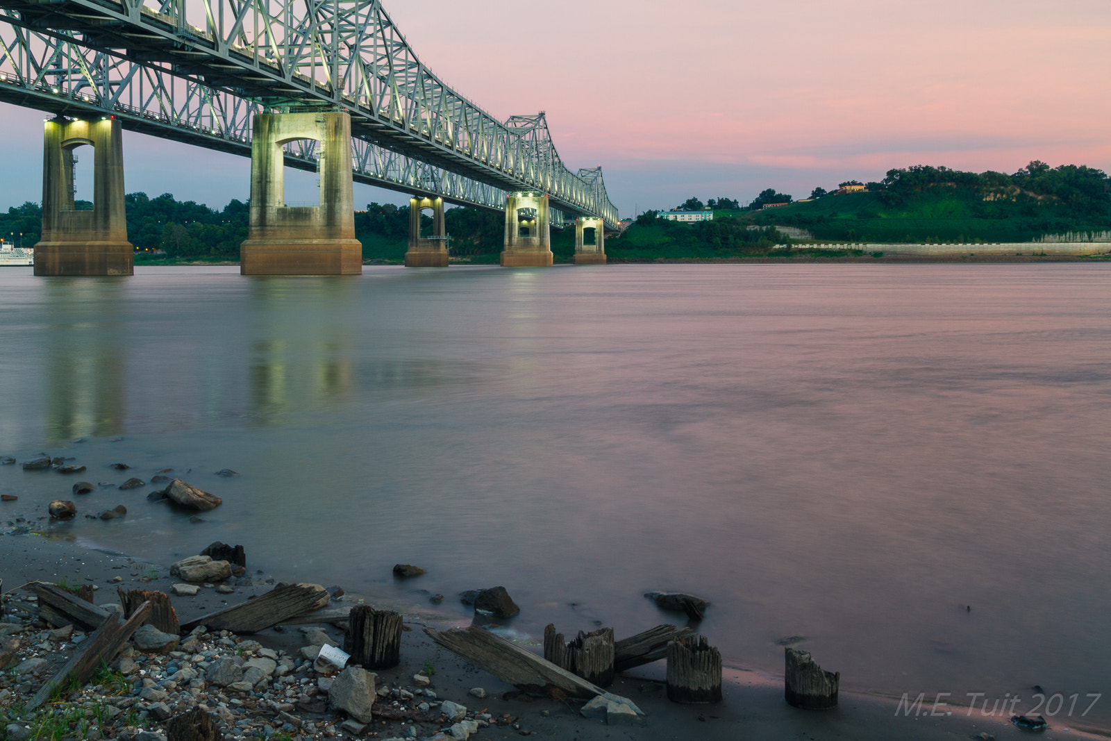 Canon EOS 7D sample photo. Bridge @ missisippi river photography