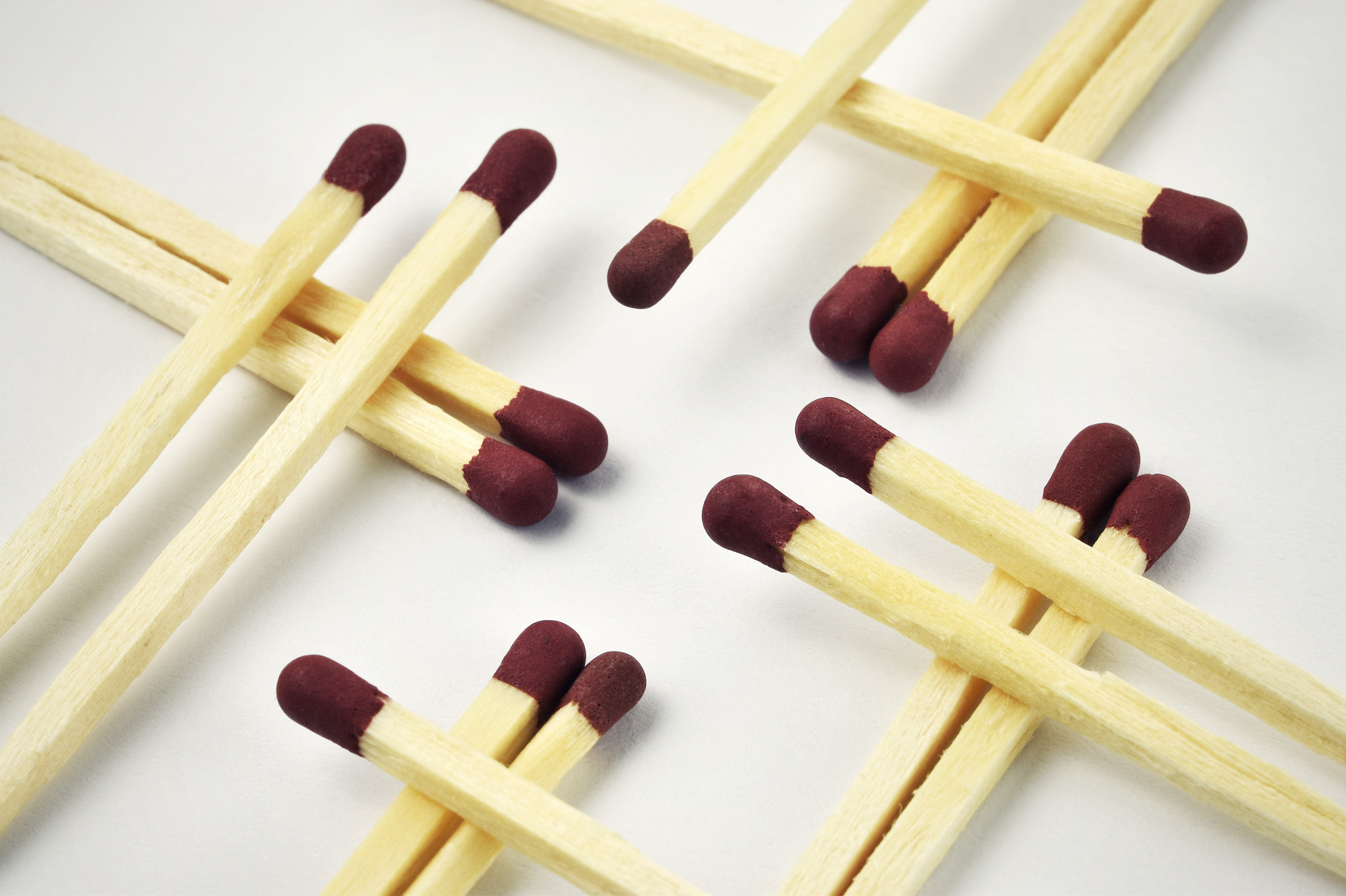 Nikon D5500 sample photo. Matchstick interleaved over themselves photography