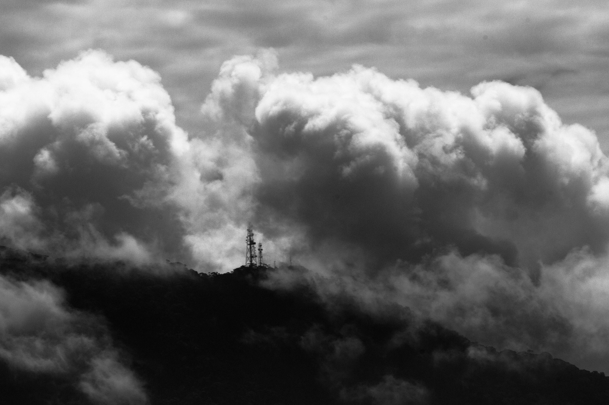 Canon EF-S 55-250mm F4-5.6 IS STM sample photo. Mountain clouds photography