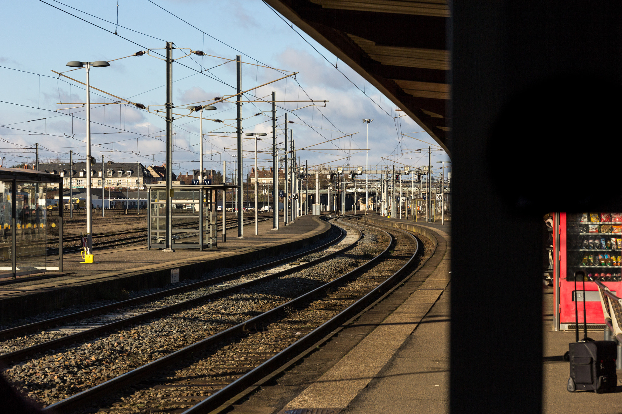 Canon EF 24-70mm F4L IS USM sample photo. Lourdes train station. photography