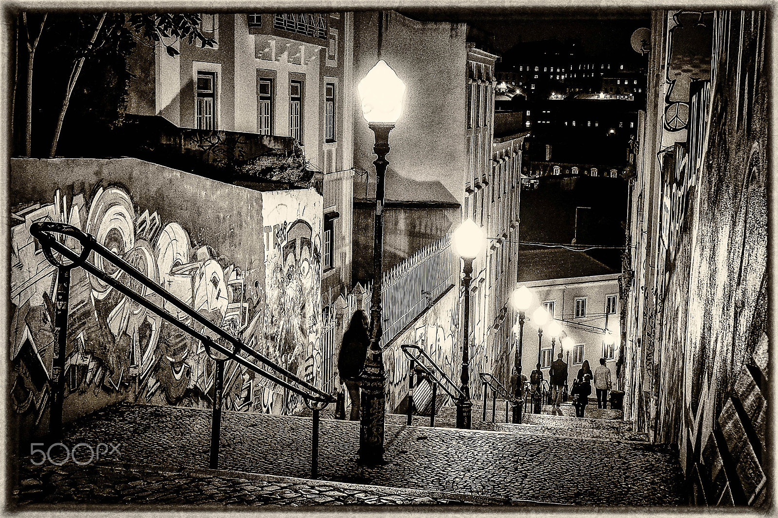 Olympus OM-D E-M5 sample photo. Stairs of lisbon photography