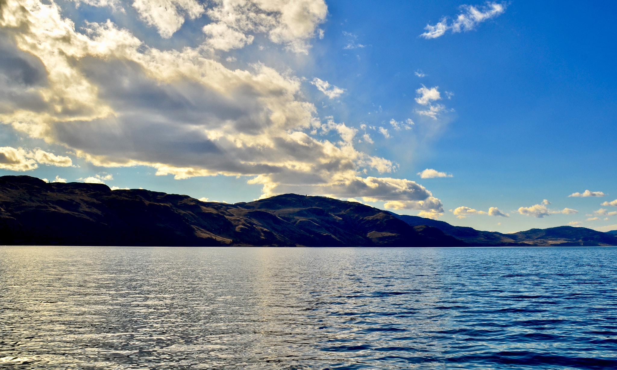 Nikon D7000 + AF Nikkor 50mm f/1.8 sample photo. Kamloops lake from cooney bay photography