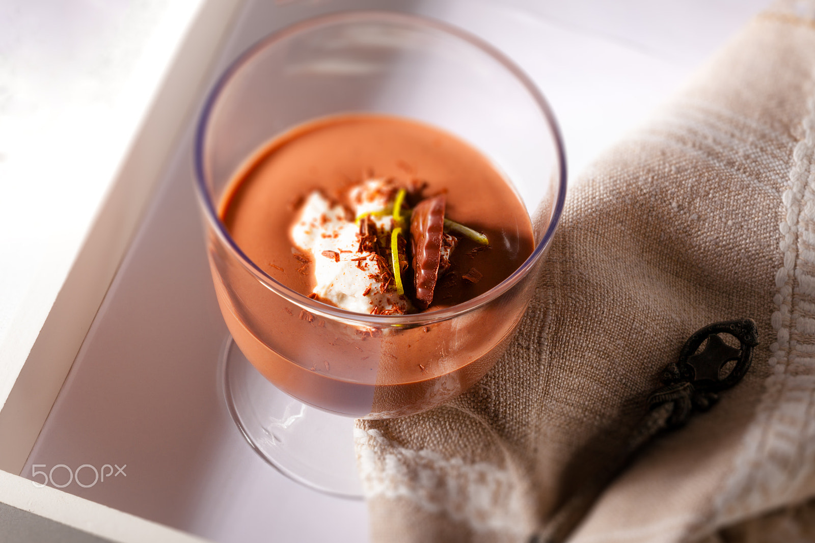 Canon EF 100mm F2.8 Macro USM sample photo. Chocolate mousse dessert photography