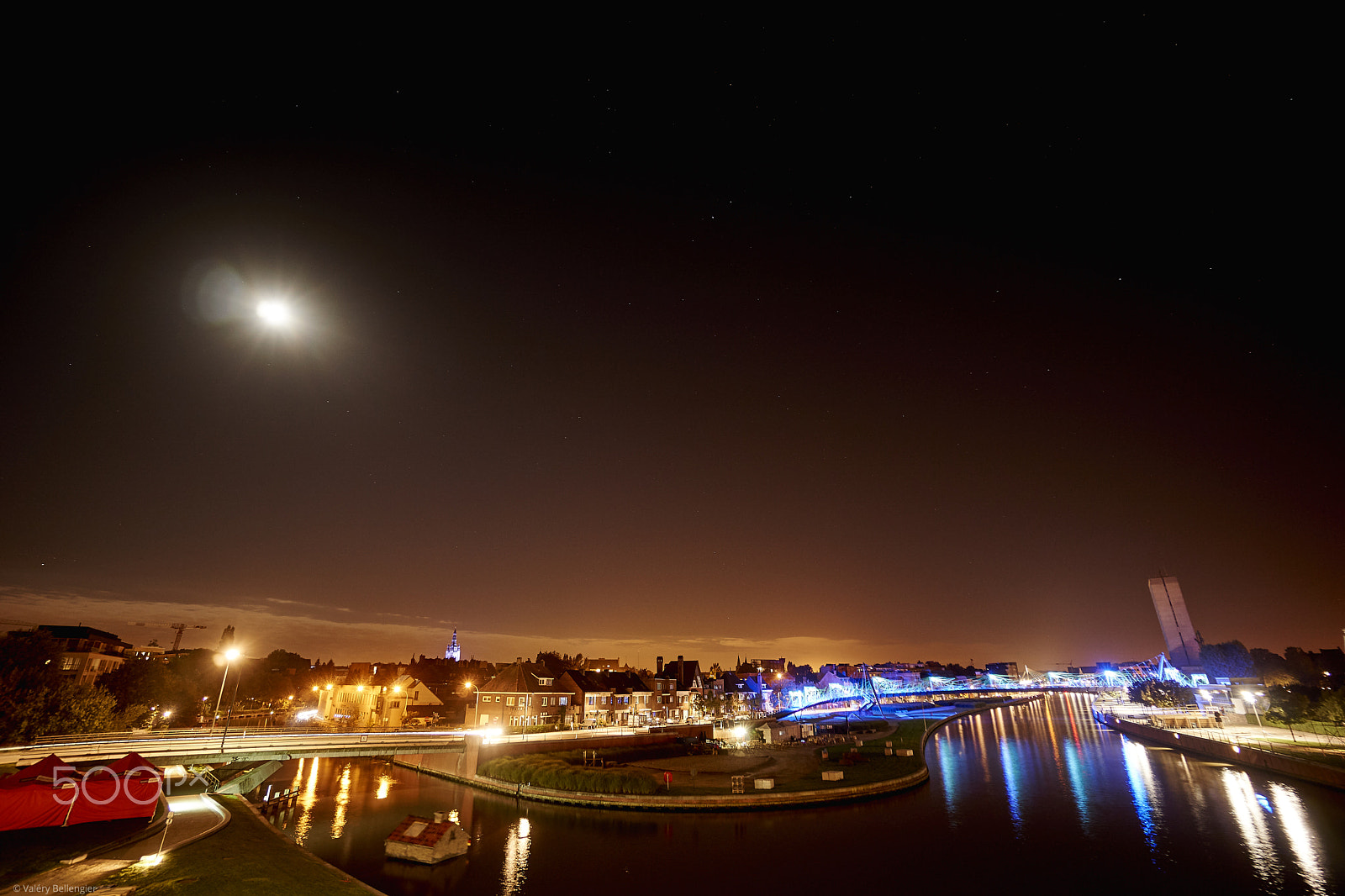 Sony a6000 sample photo. Kortrijk night photography