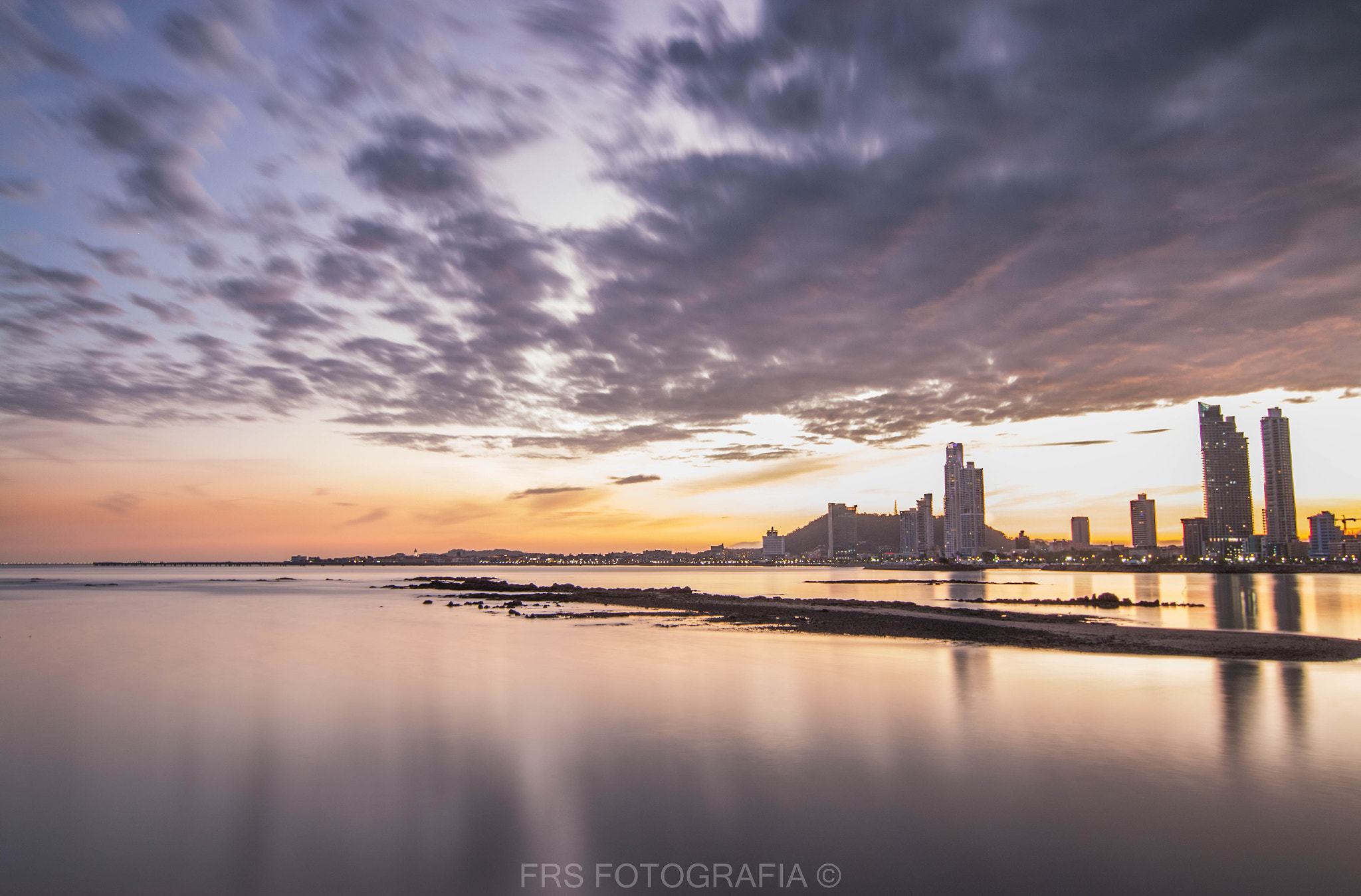 Canon EOS 70D sample photo. Sunset, panamá bay photography