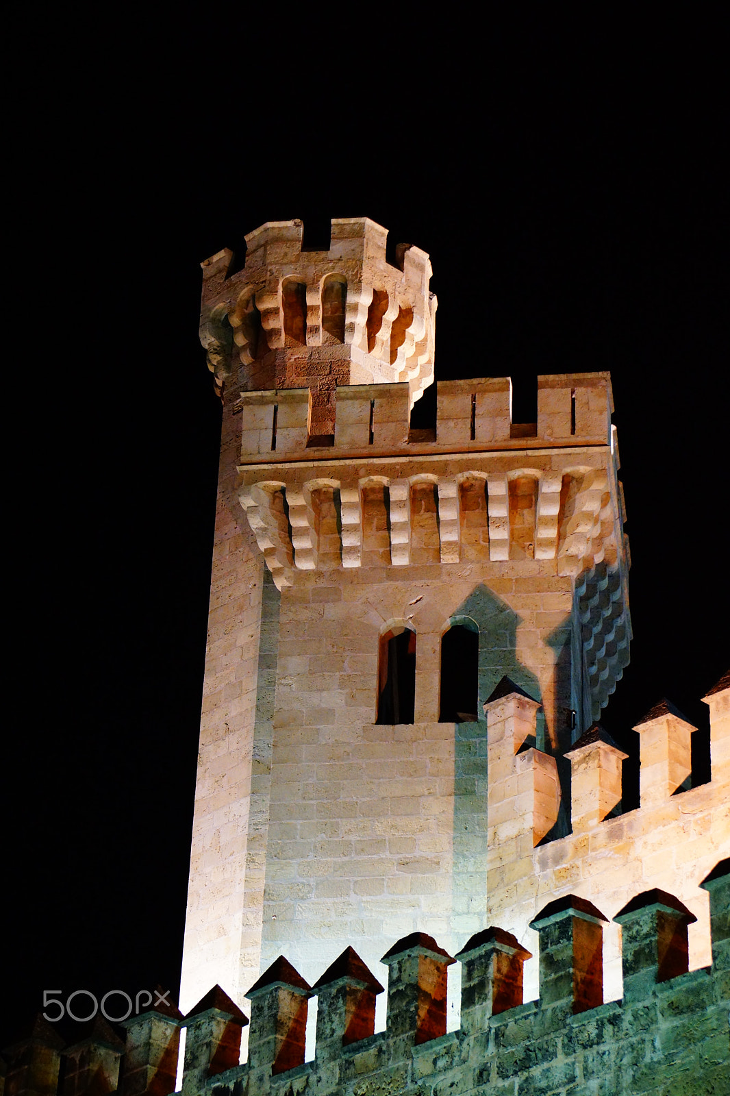 Sony SLT-A77 sample photo. Castle tower in palma photography