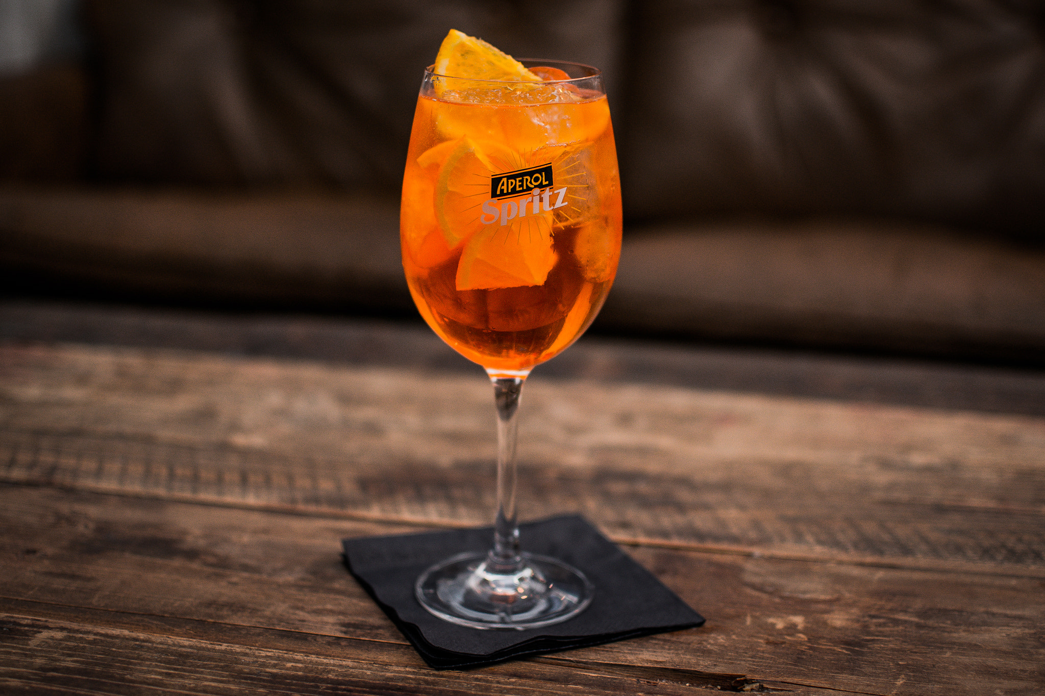Nikon D800 + Nikon AF-S DX Nikkor 35mm F1.8G sample photo. Aperol spritz photography