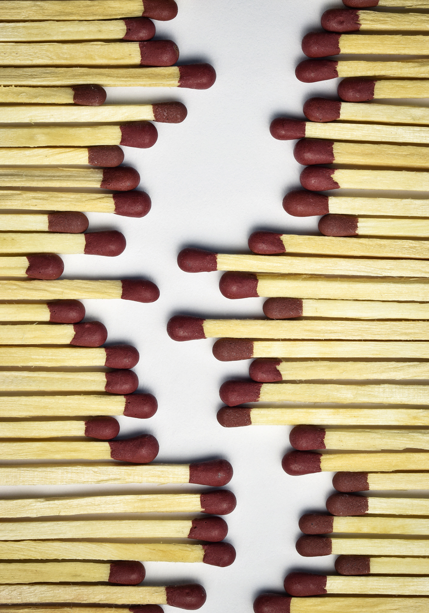 Nikon D5500 + Tamron SP 90mm F2.8 Di VC USD 1:1 Macro (F004) sample photo. A fictional path of of matches photography