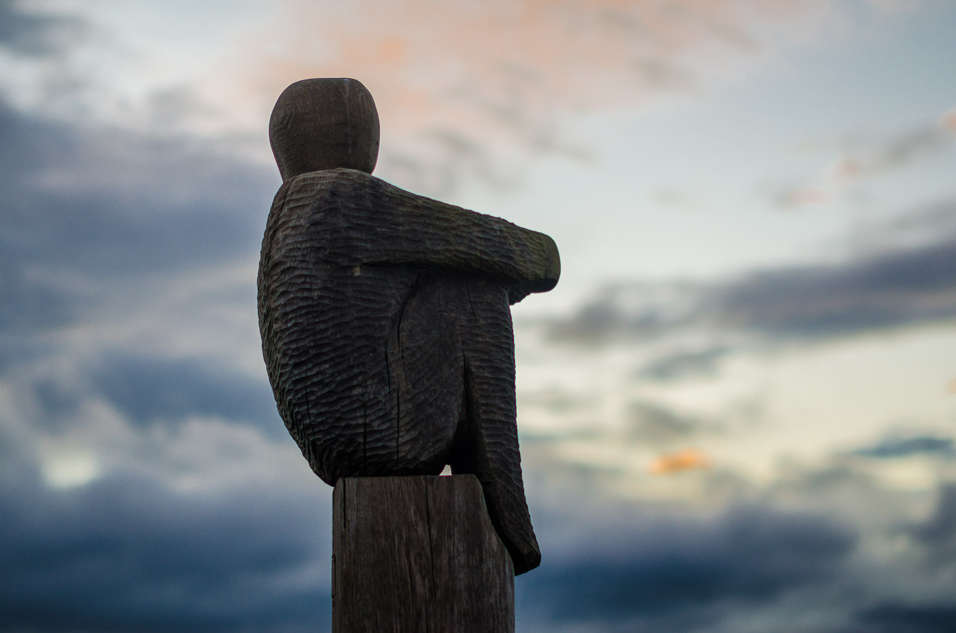 Sigma 50mm F1.4 EX DG HSM sample photo. Statue on the coastal path, wales photography