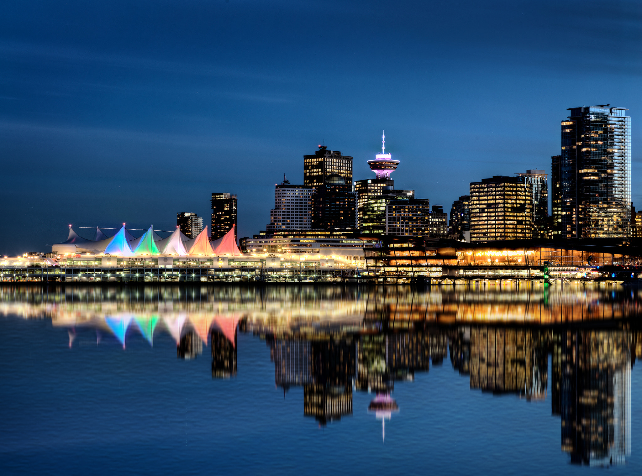 Canon EOS-1Ds Mark III sample photo. Night vancouver canada photography