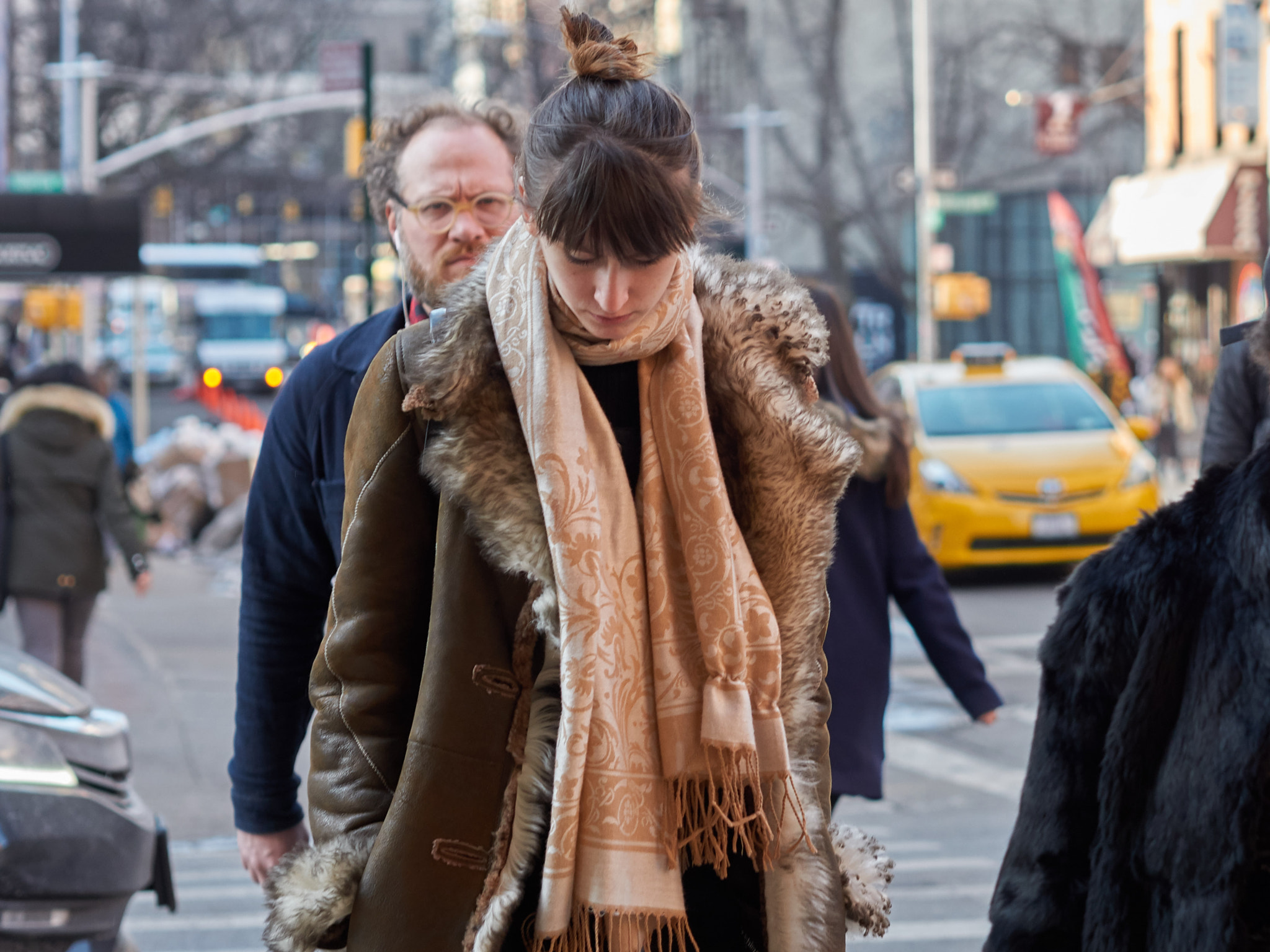 Panasonic Lumix DMC-GH4 + Olympus M.Zuiko Digital 45mm F1.8 sample photo. Early spring in soho, nyc photography