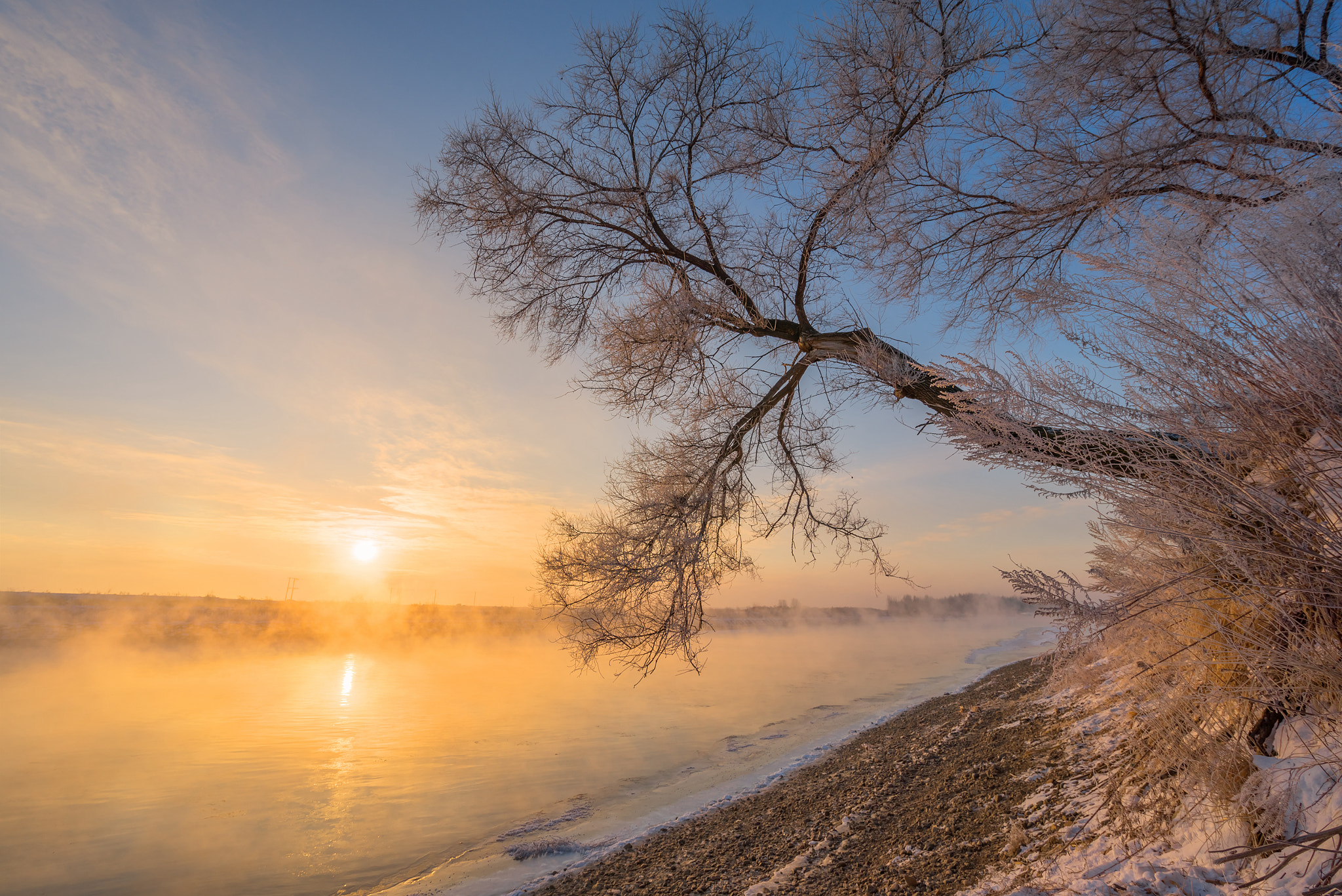 Sony a7R sample photo. Winter sun photography