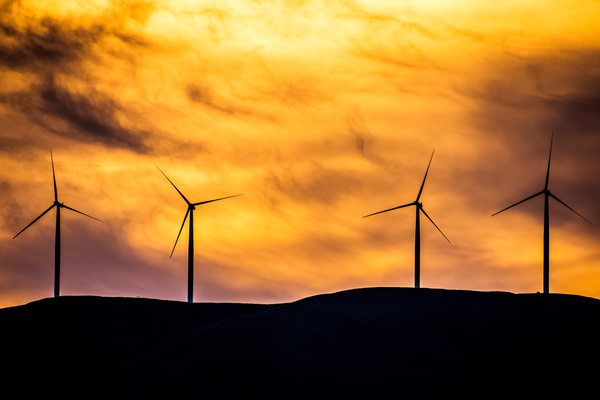 Nikon D7200 sample photo. Fire winds upon windmills. photography