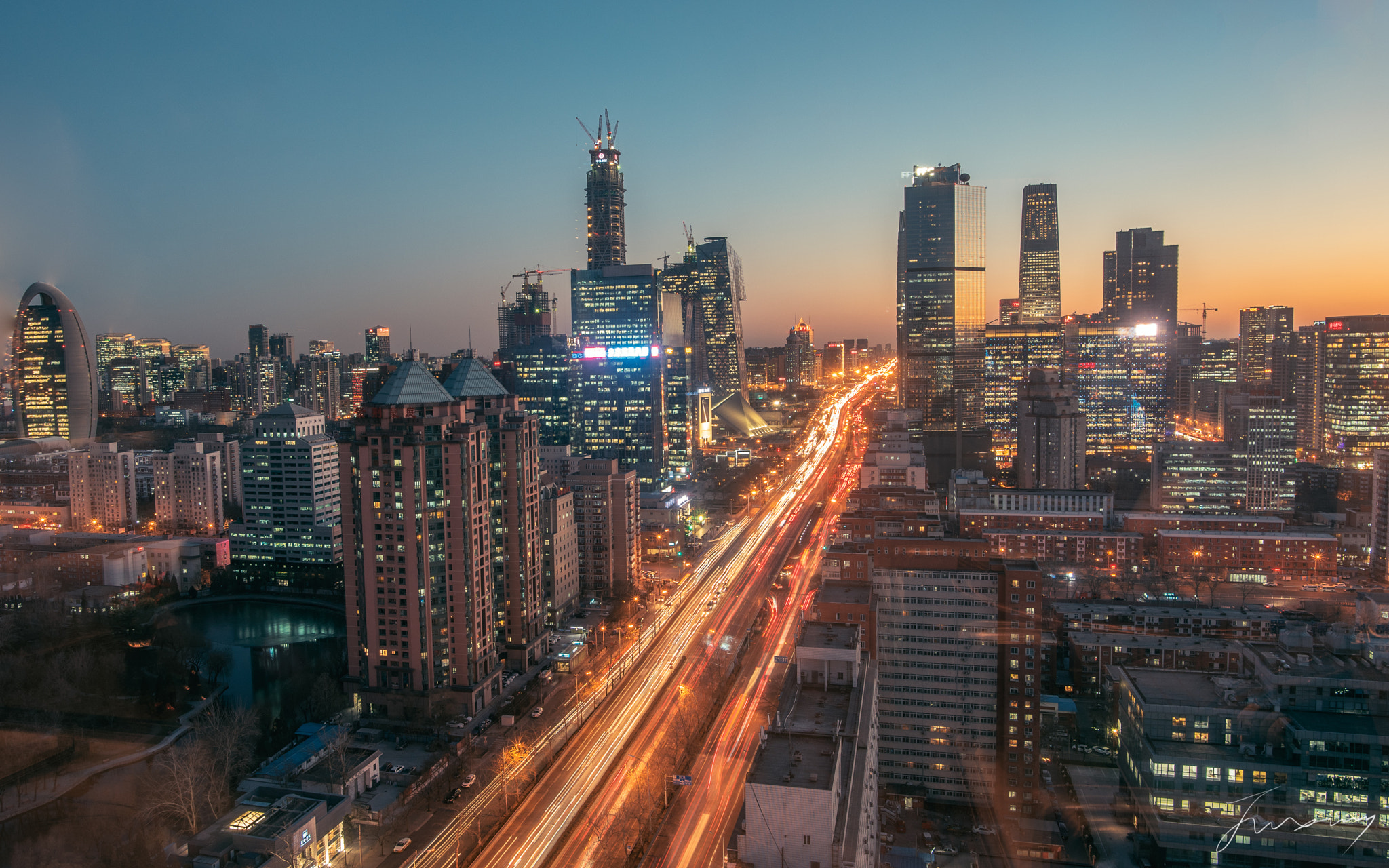 Nikon D750 + Nikon AF-S Nikkor 20mm F1.8G ED sample photo. Modern beijing photography