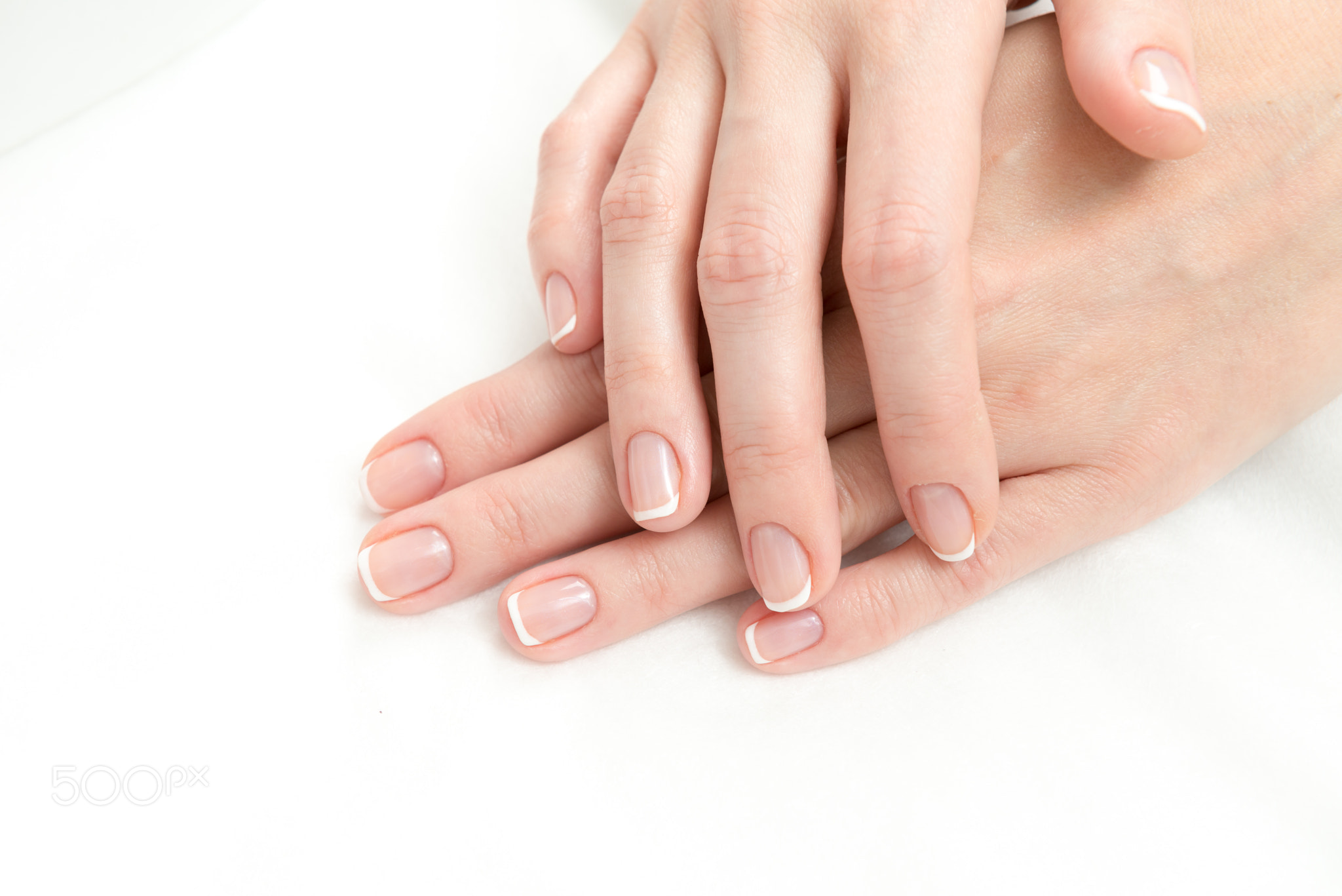 French Manicure process