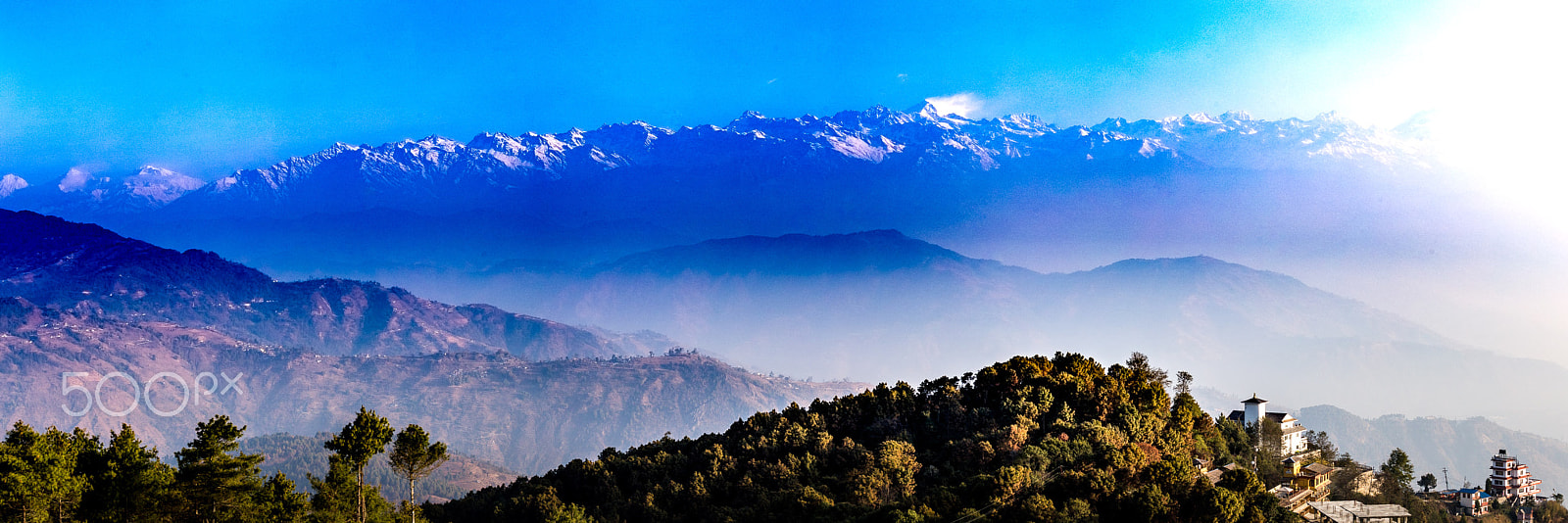 Canon EF 70-300mm F4-5.6L IS USM sample photo. The morning of nagarkot photography