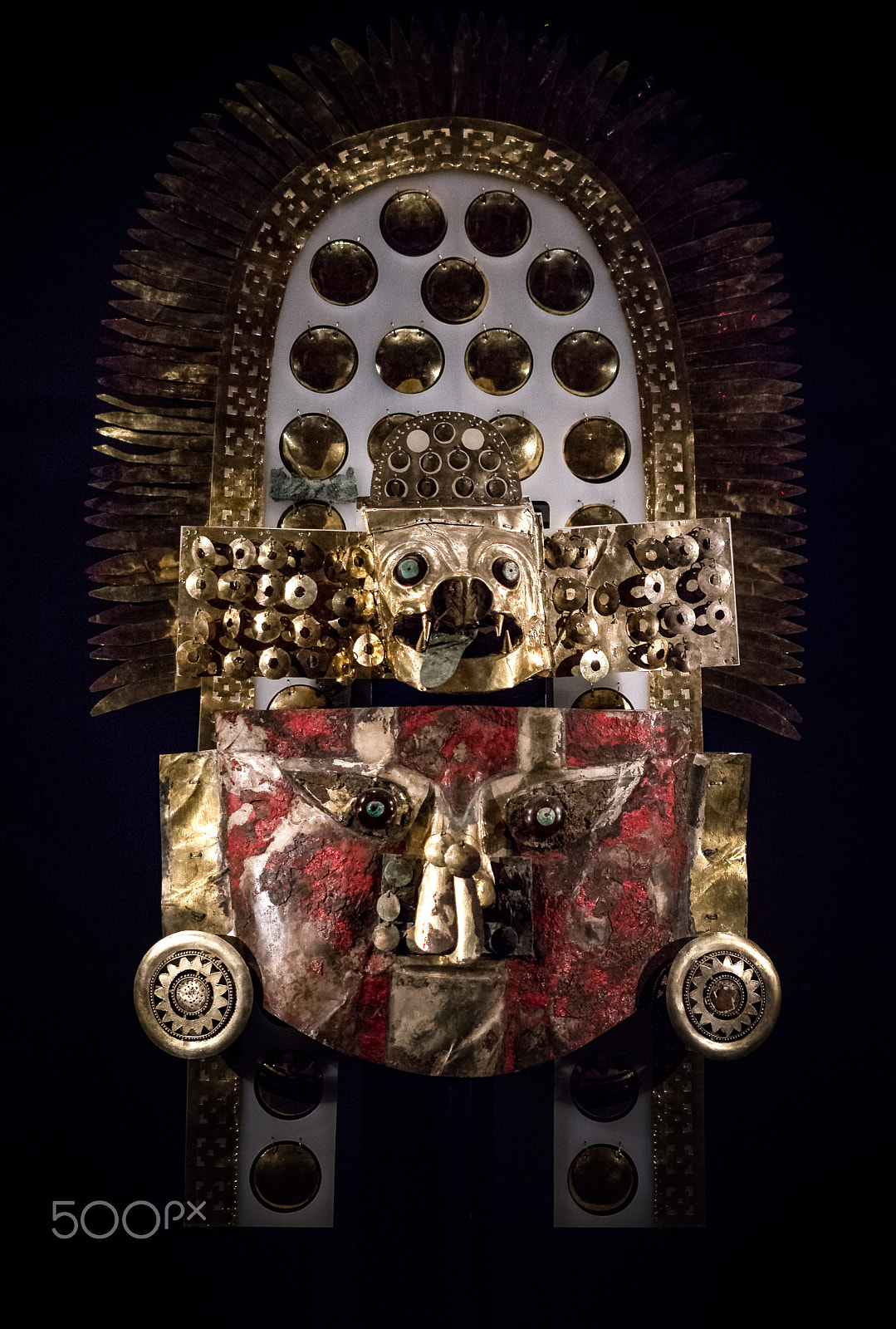 Nikon D7100 sample photo. Funeral mask of the "señor of sicán" (lord of sicán) photography