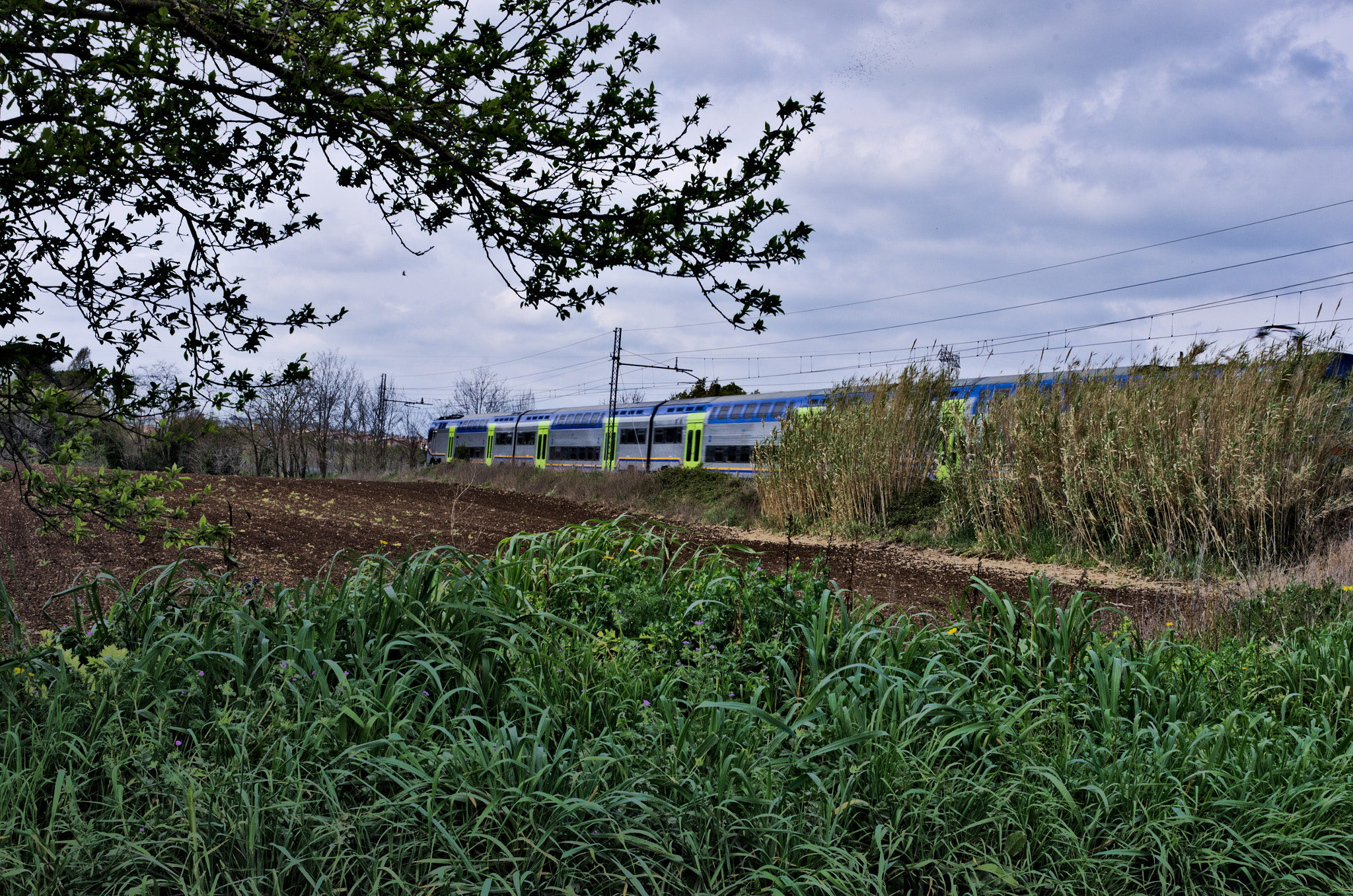 Pentax K-5 sample photo. Urban train photography