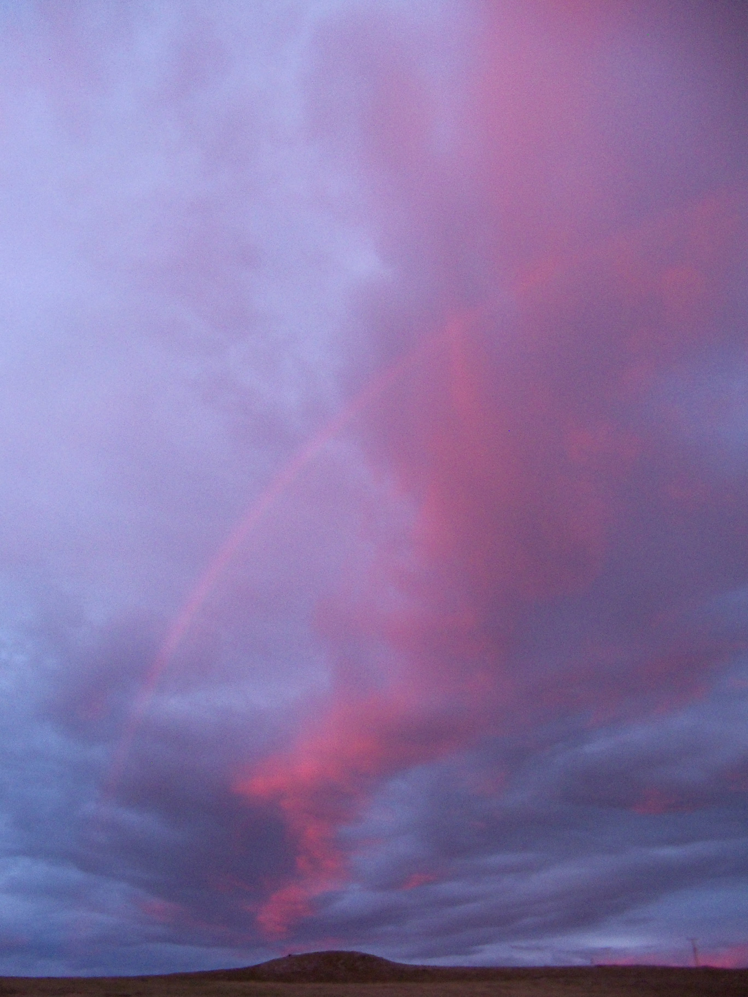 Kodak EasyShare Z915 sample photo. Rainbow after sunset photography