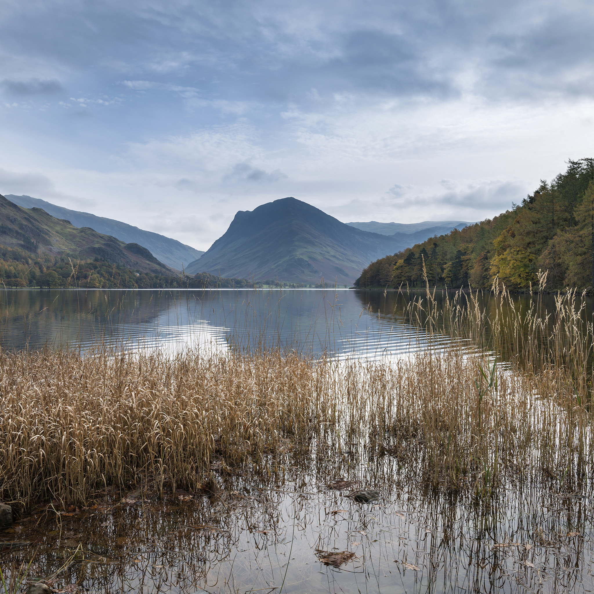 Nikon D800 + Nikon AF-S Nikkor 18-35mm F3.5-4.5G ED sample photo. Stuning autumn fall landscape image of lake buttermere in lake d photography