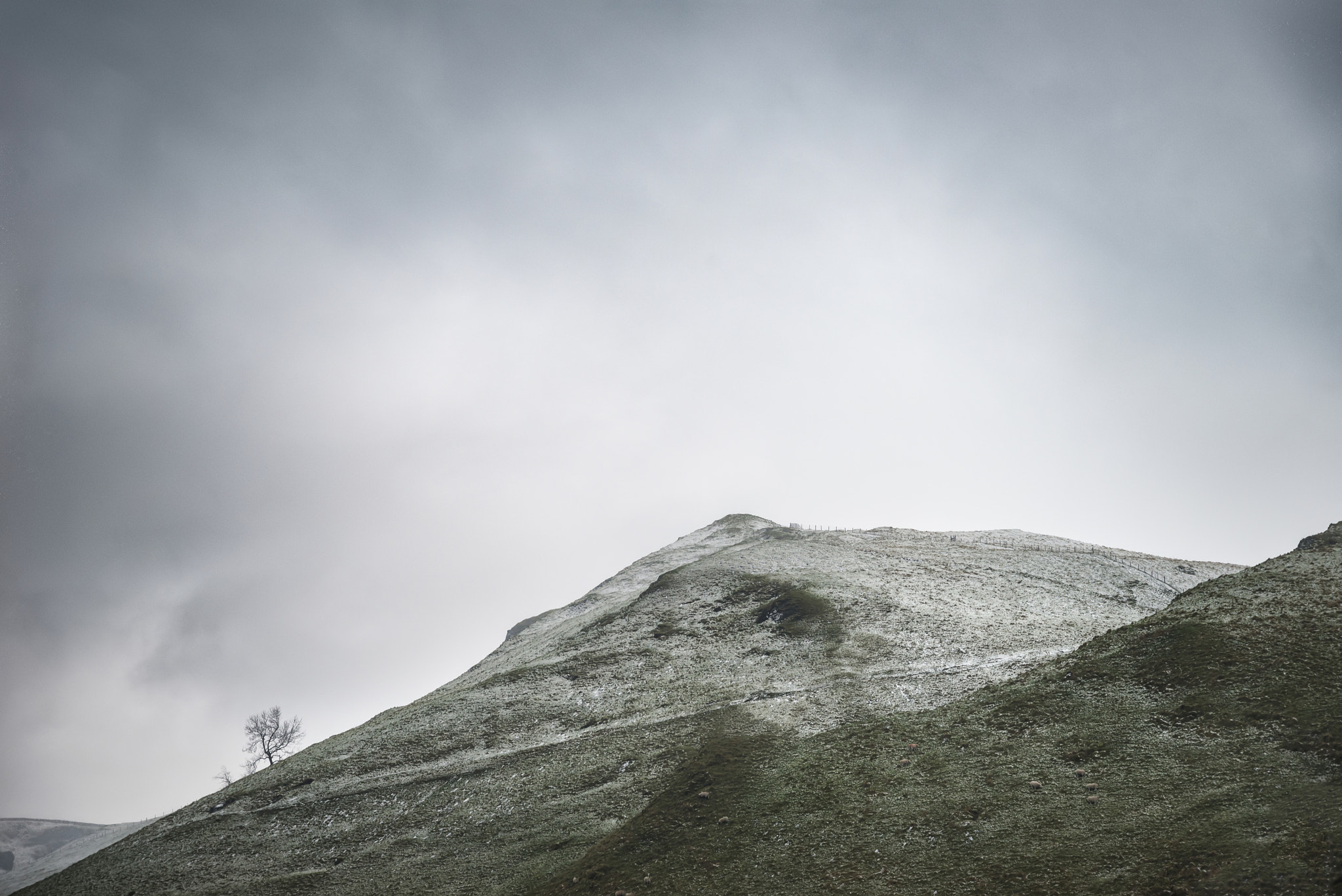 Nikon D800 sample photo. Beautiful winter landscape image around mam tor countryside in p photography