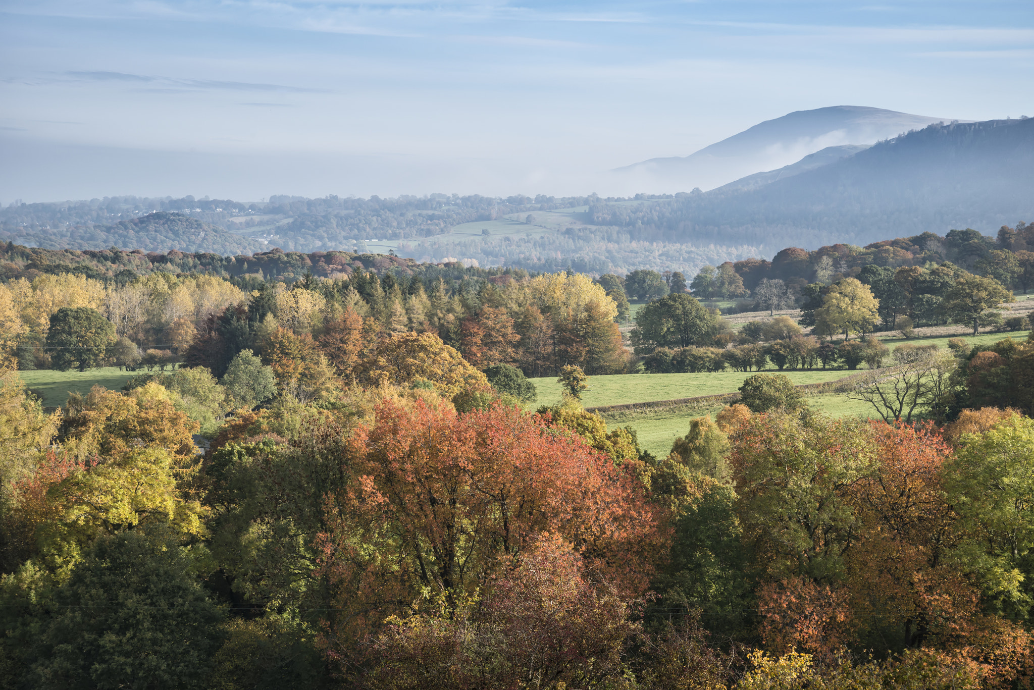 Nikon D800 sample photo. Stunning tourism landscape image of lake district during autumn photography