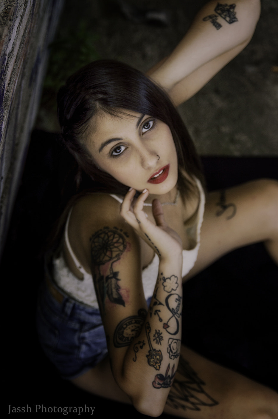 Sigma 17-50mm F2.8 EX DC OS HSM sample photo. Tattooed woman photography