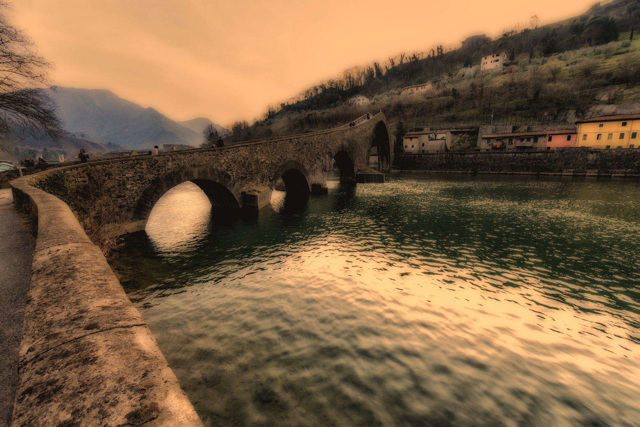 Nikon D500 + Sigma 10-20mm F3.5 EX DC HSM sample photo. Devil's bridge at sunset photography