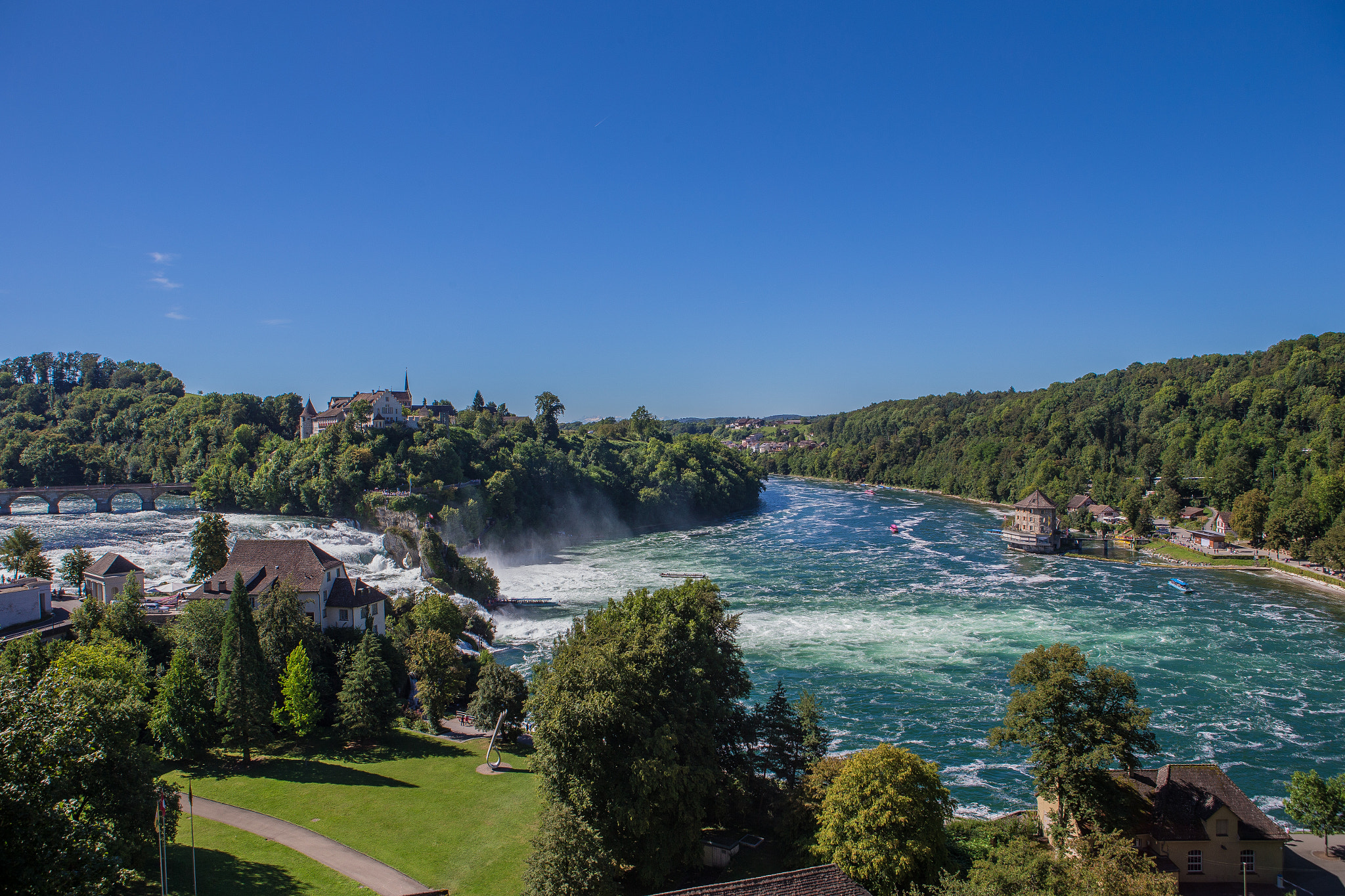 Canon EOS-1D X + Canon EF 24-70mm F2.8L USM sample photo. River rhine falls in schaffhausen photography