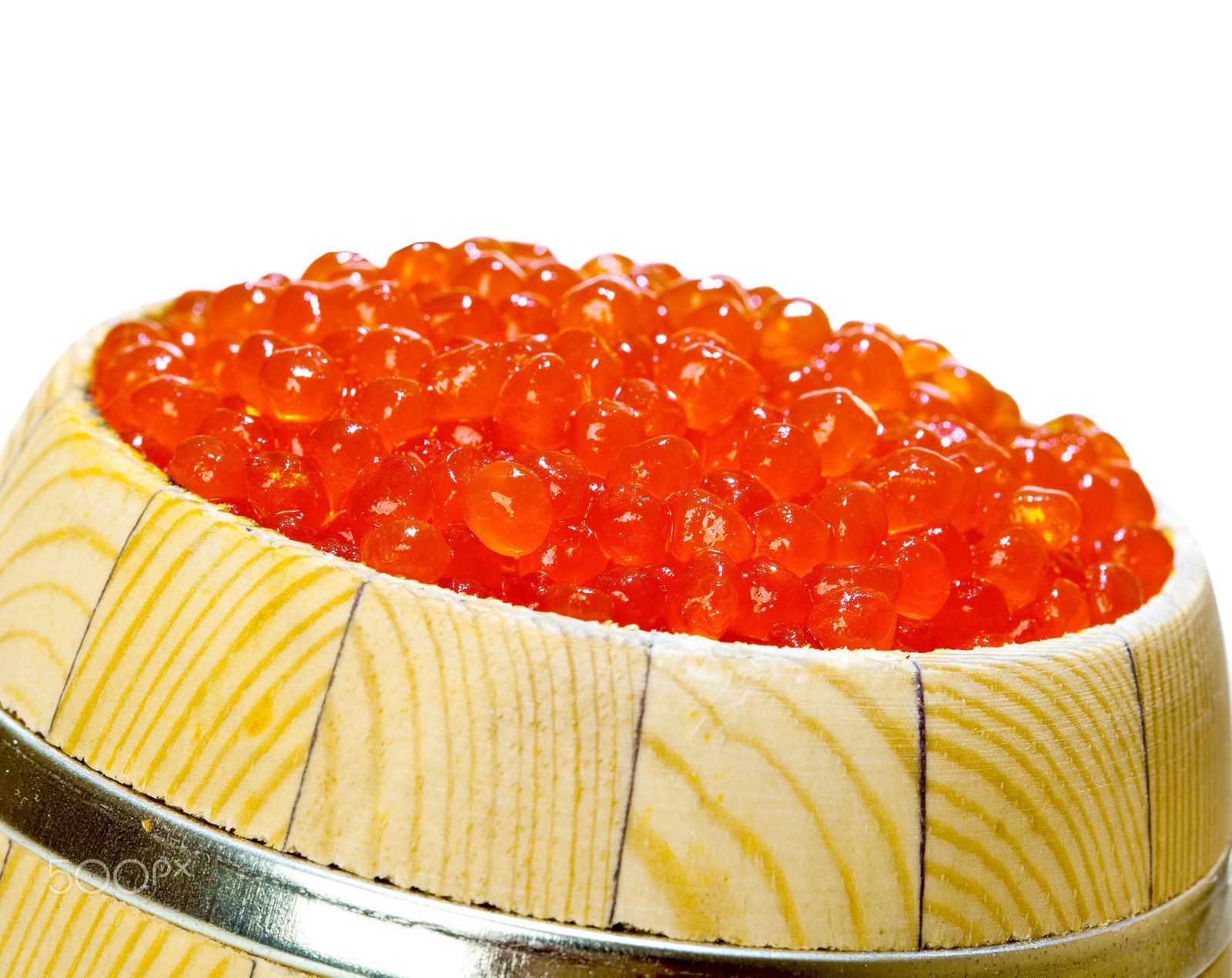 Canon EF 100mm F2.8 Macro USM sample photo. Keg of red caviar on the white photography