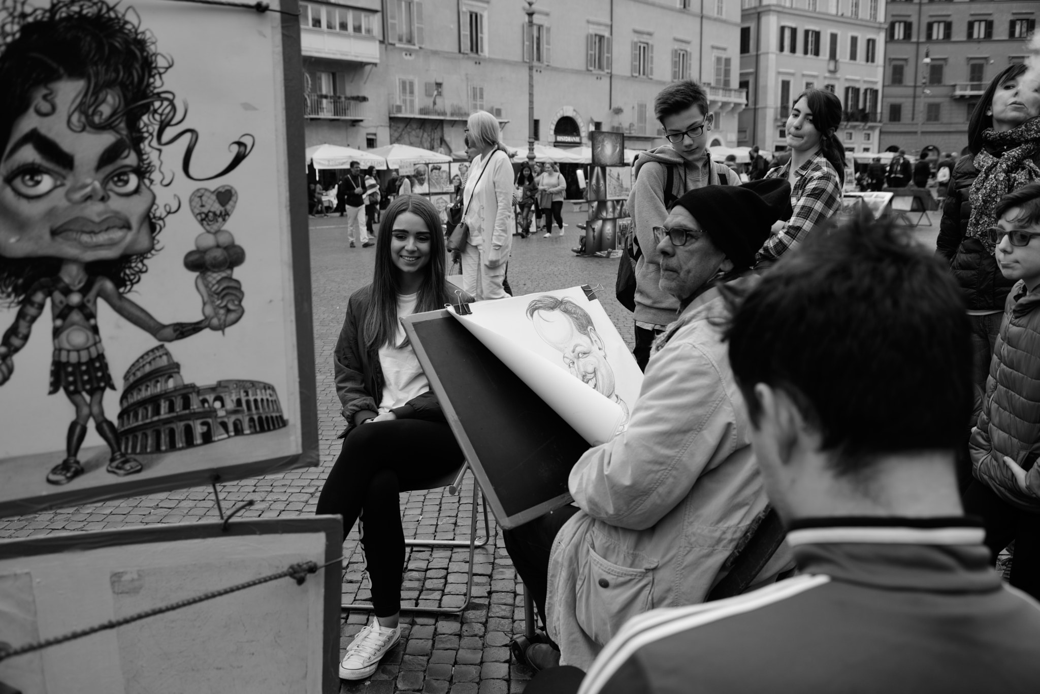 Nikon AF-S Nikkor 28-70mm F2.8 ED-IF sample photo. The caricaturist (1) photography