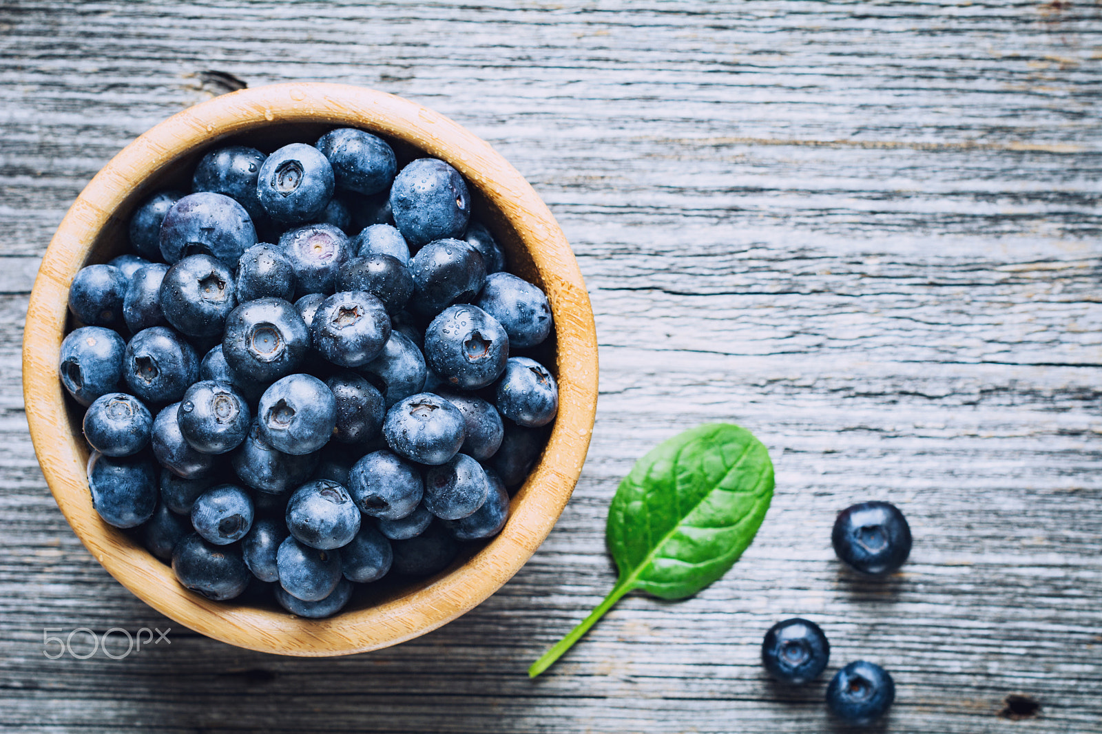 Nikon D7100 sample photo. Blueberries in bowl wood photography