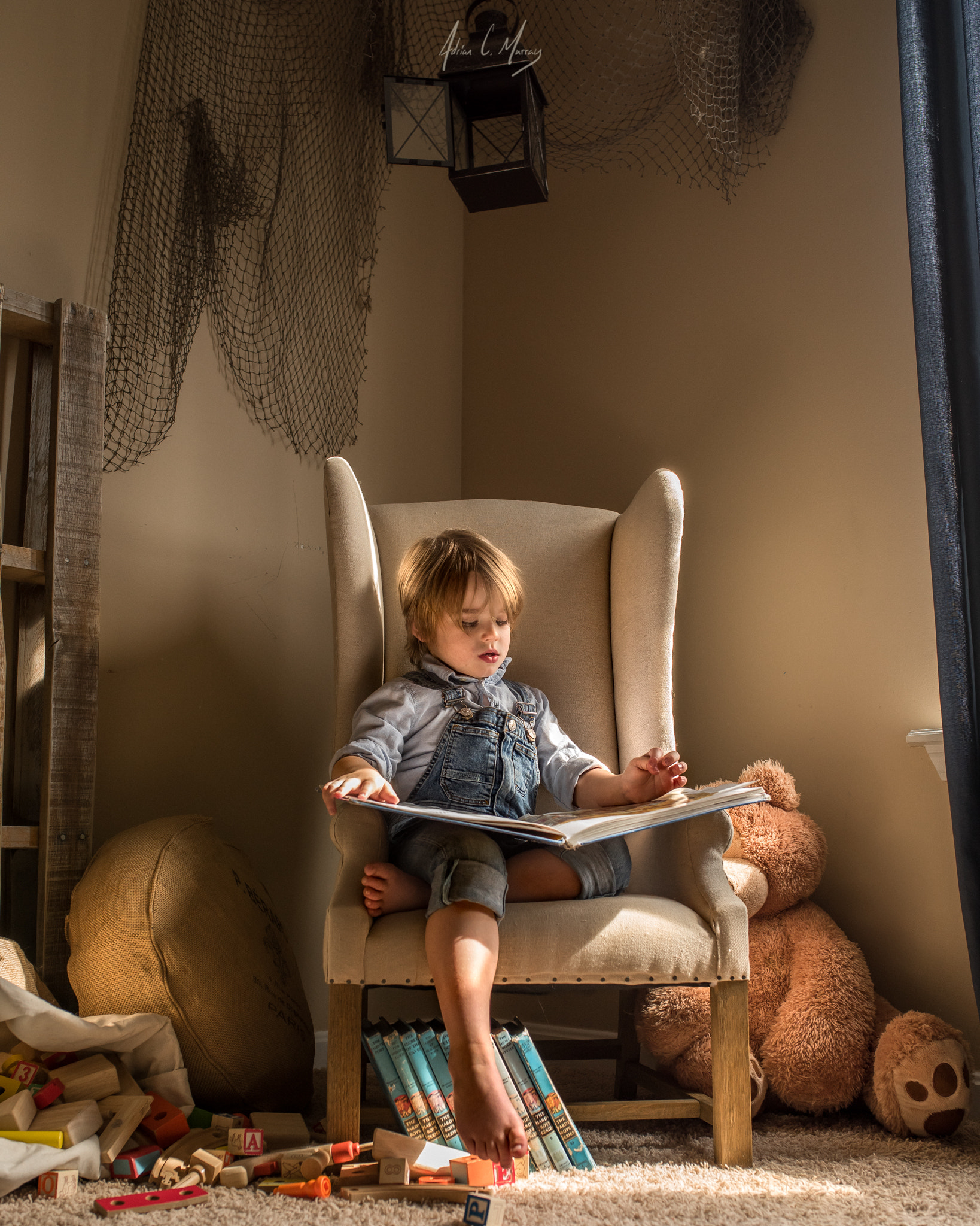 Nikon D810 sample photo. Reading nook photography