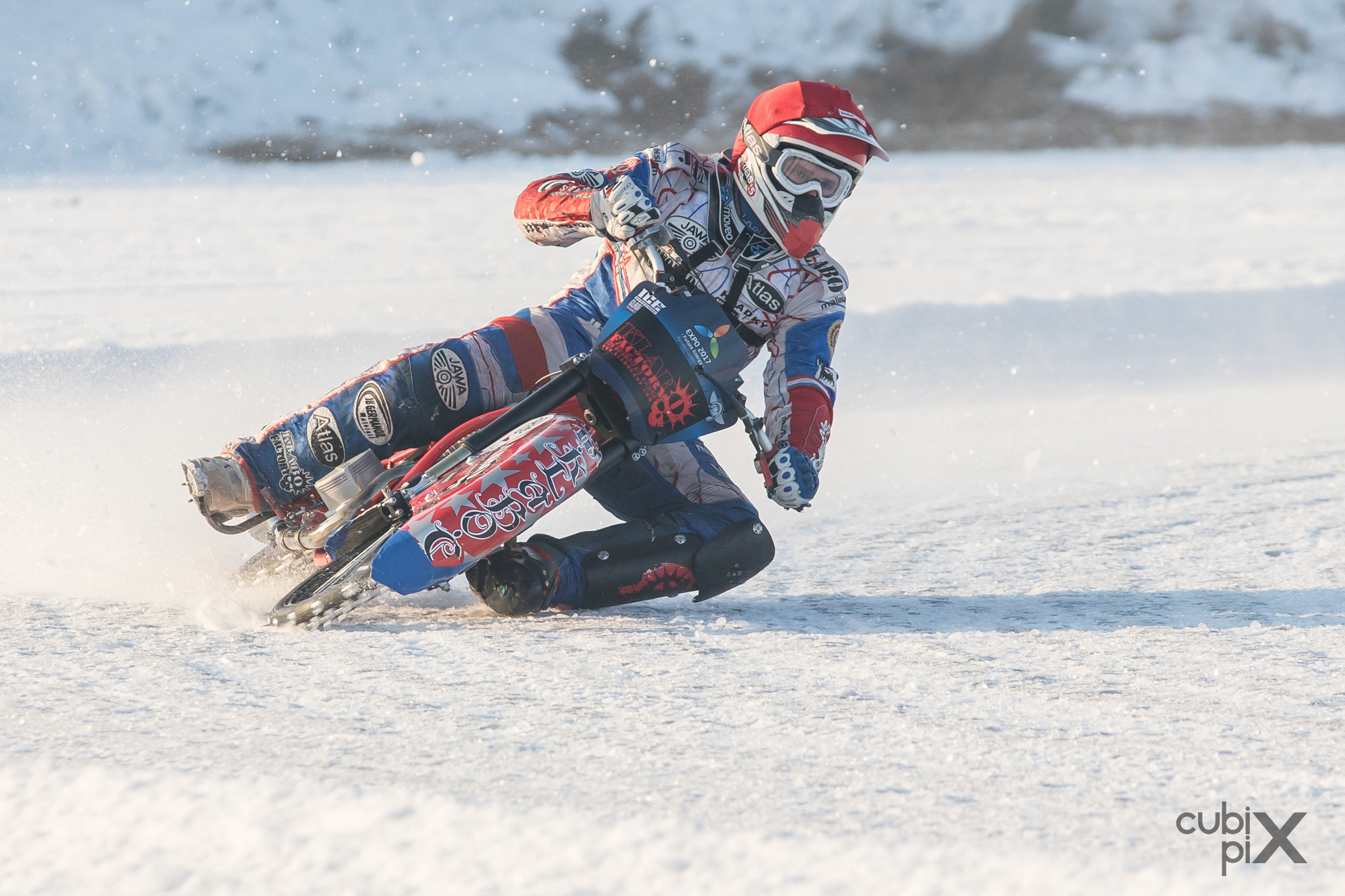 Sigma 70-200mm F2.8 EX DG OS HSM sample photo. Ice speedway photography