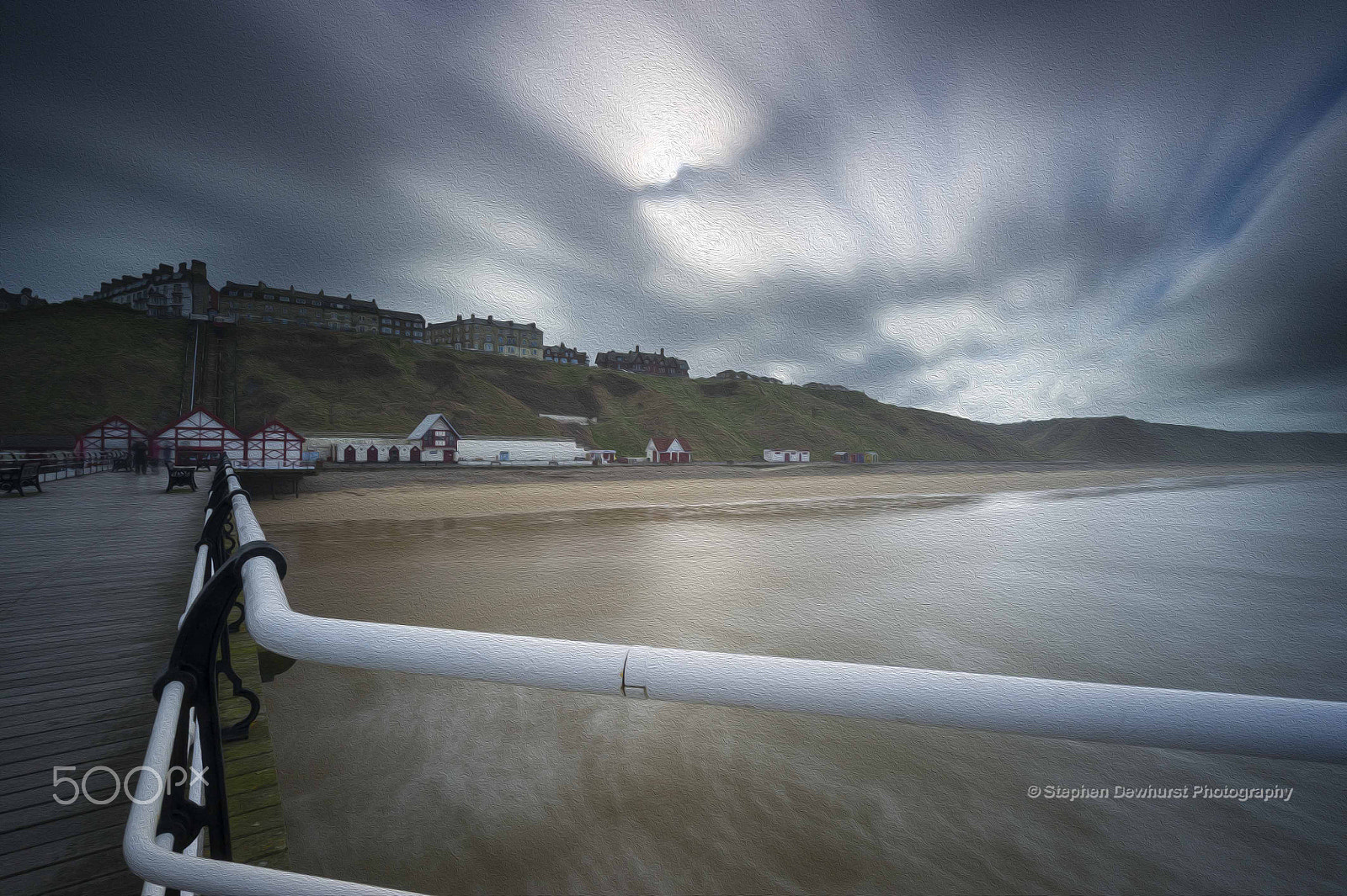 Nikon D3S + Nikon AF-S Nikkor 16-35mm F4G ED VR sample photo. Looking back at saltburn from the pier. photography