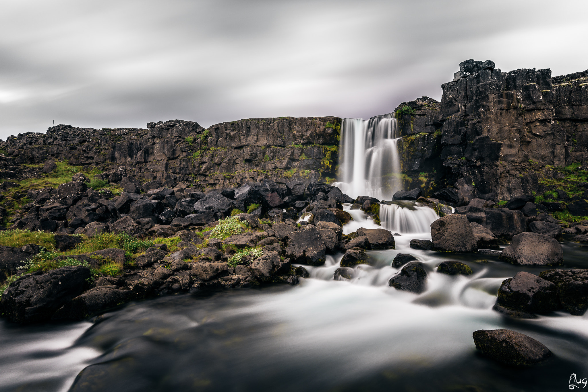 Nikon D800 + Nikon AF-S Nikkor 16-35mm F4G ED VR sample photo. Öxarárfoss photography