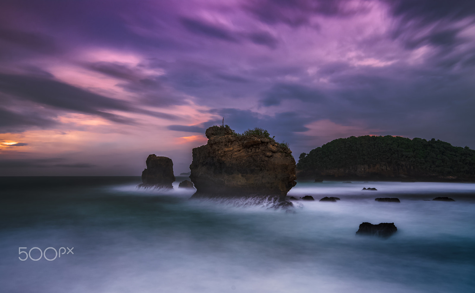 Nikon D7200 sample photo. Overcast sunset at ngliyep beach photography