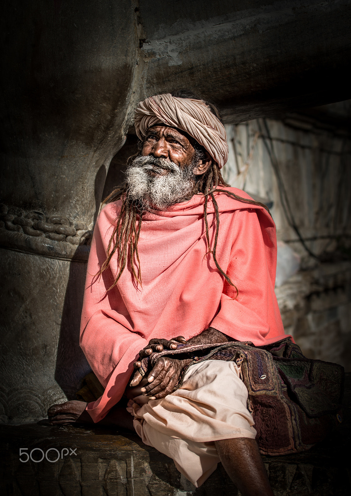 Nikon AF-S Nikkor 70-200mm F4G ED VR sample photo. Hindu man in dreadlocks photography