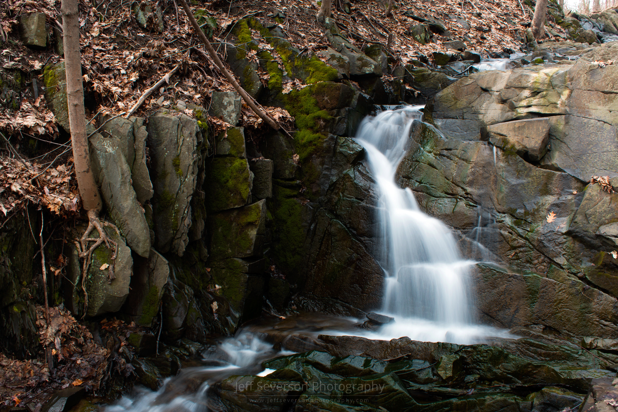 Canon EF-S 18-55mm F3.5-5.6 IS sample photo. Falling waters in february ii photography
