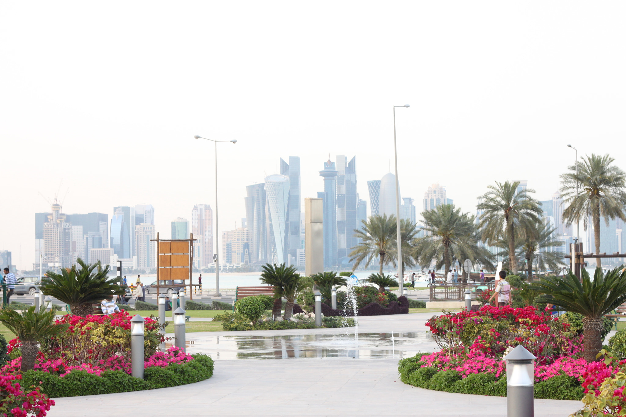 Canon EOS 500D (EOS Rebel T1i / EOS Kiss X3) sample photo. Doha skyline photography