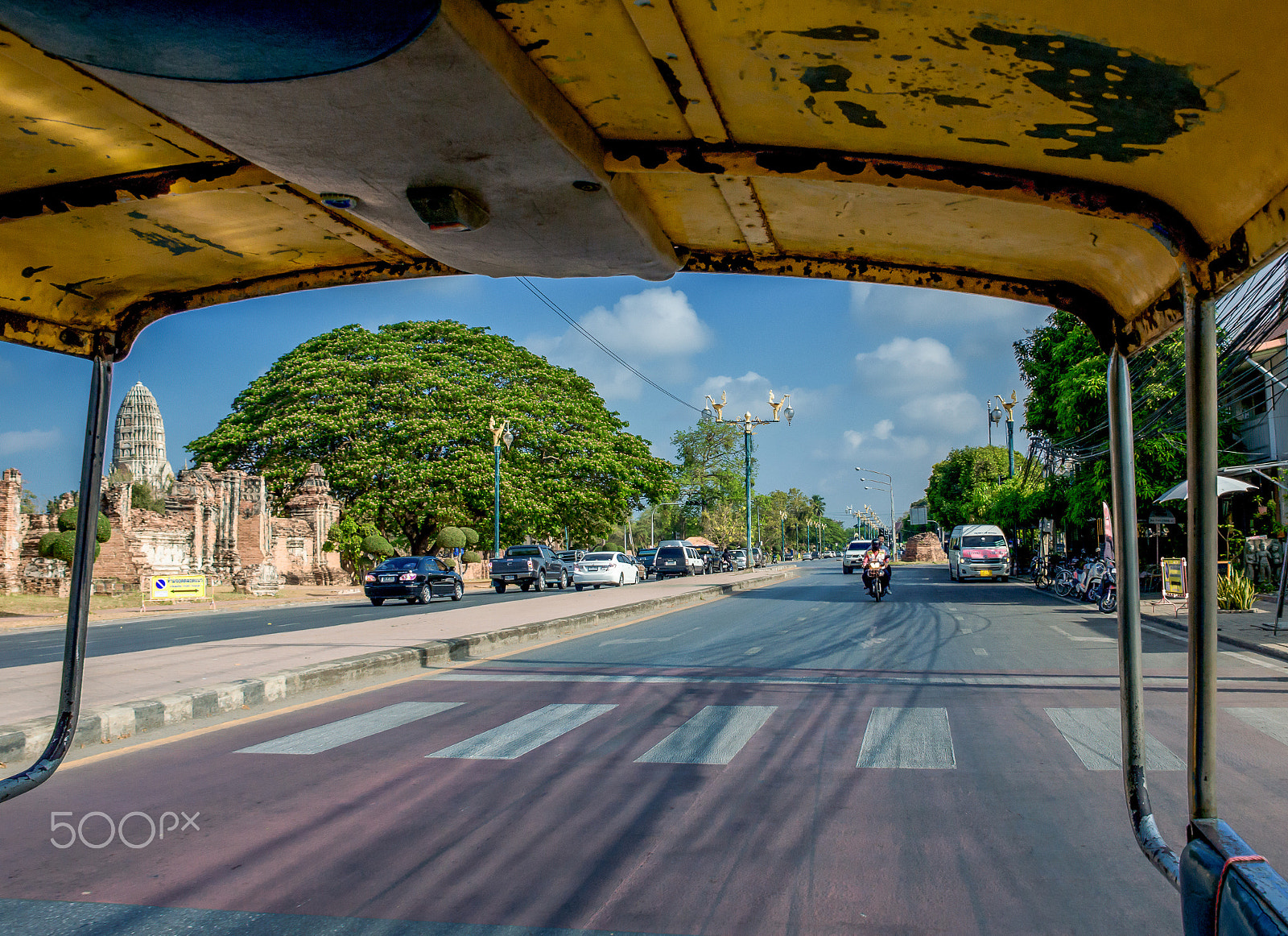 Nikon D3200 sample photo. Already on board, a local taxi-tuktuk in ayutthaya photography