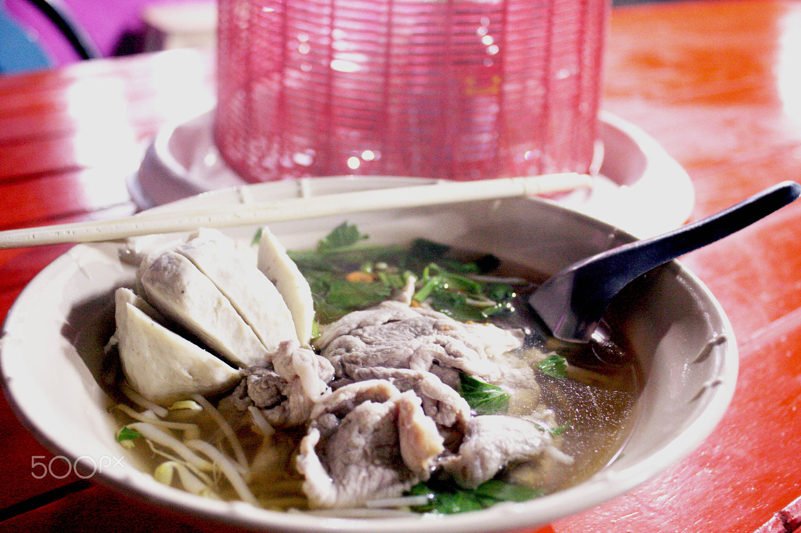 Canon EOS 40D + Canon EF-S 18-55mm F3.5-5.6 IS II sample photo. Noodle soup thai style. photography
