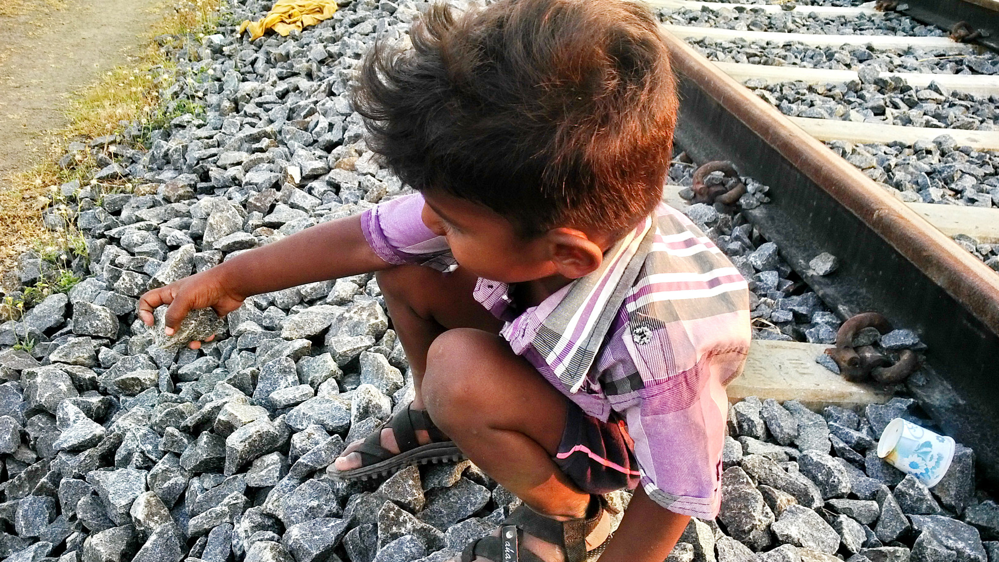 BlackBerry Z10 sample photo. Railway track photography