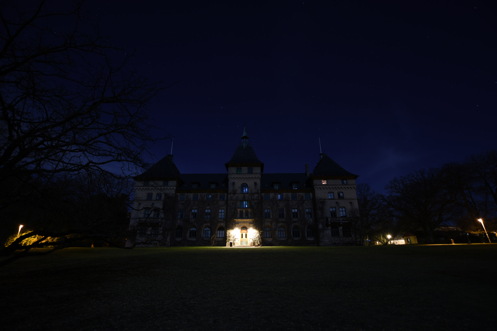 Nikon D3400 sample photo. Alnarps castle by night 1 photography