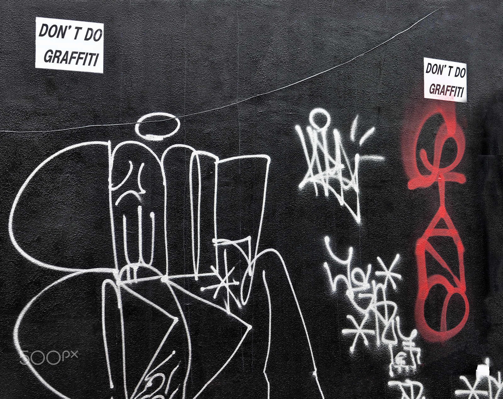 Canon EF-S 55-250mm F4-5.6 IS sample photo. Don't do graffiti photography