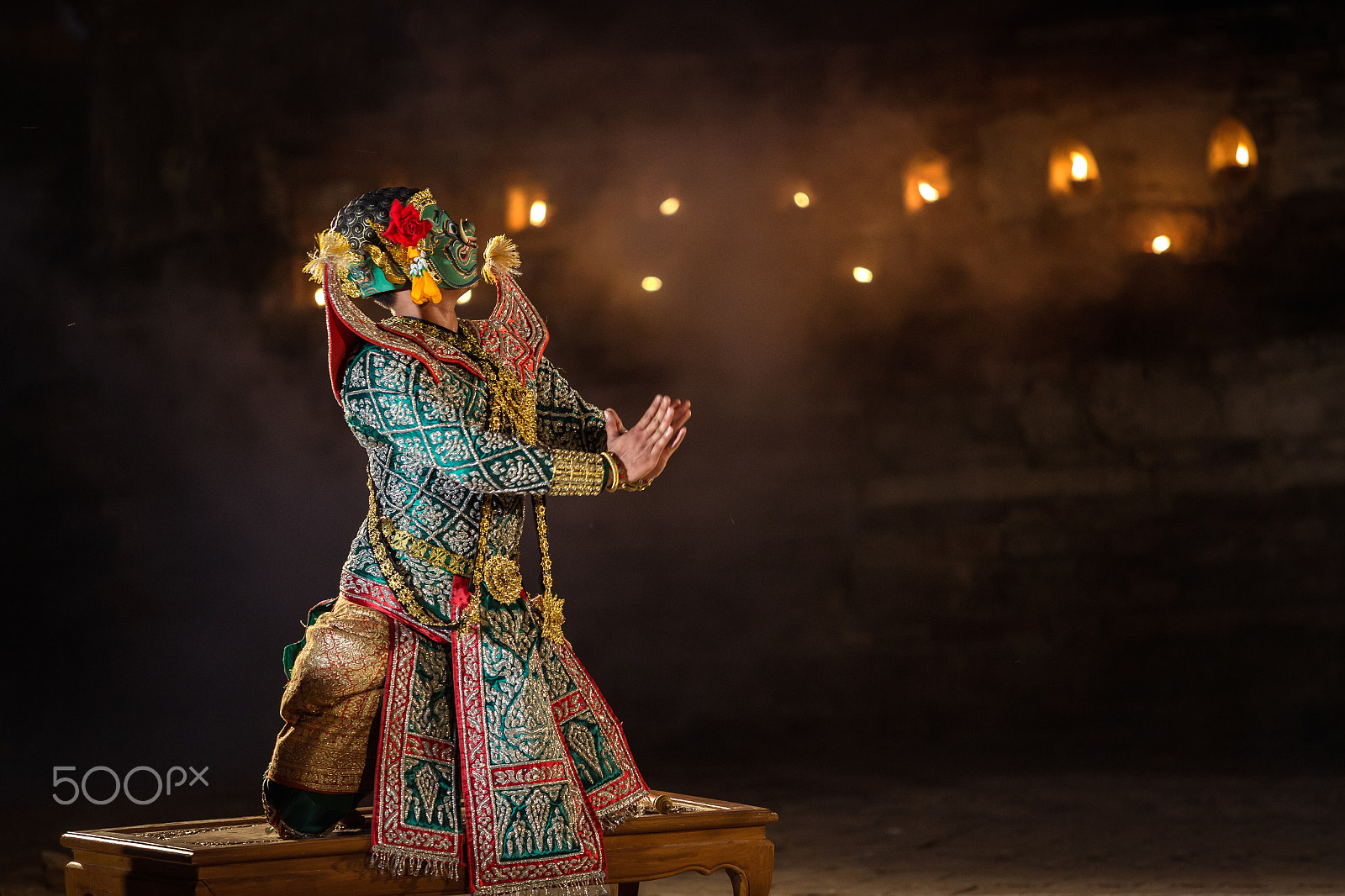 Canon EF 70-200mm F2.8L USM sample photo. Khon thai show the masked ramayana story thai traditional dance photography